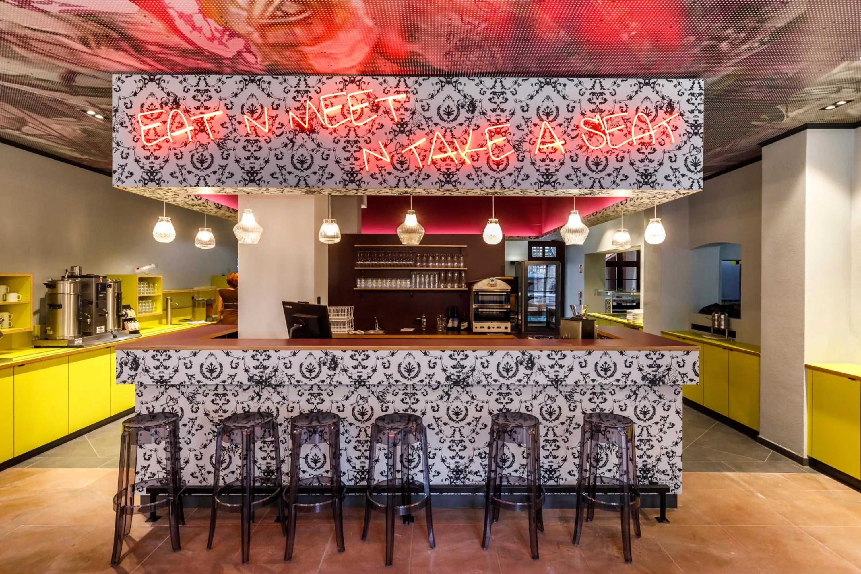 Lounge or bar in Jugendherberge Würzburg