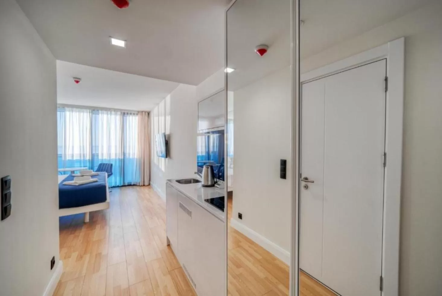 Living room, TV/Entertainment Center in Orbi City Sea Line Aparthotel