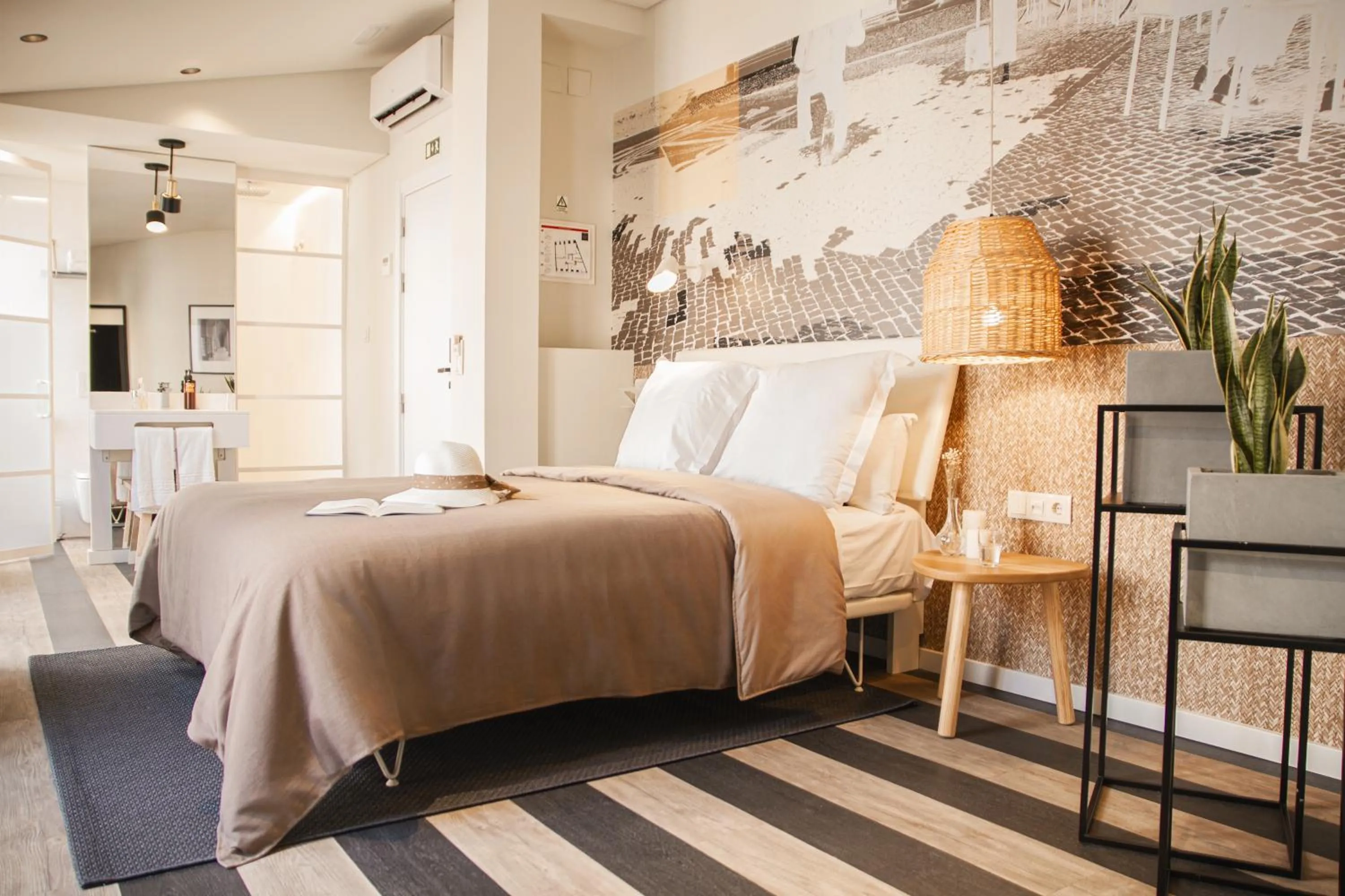 Bed in Hotel Bilbao Jardines