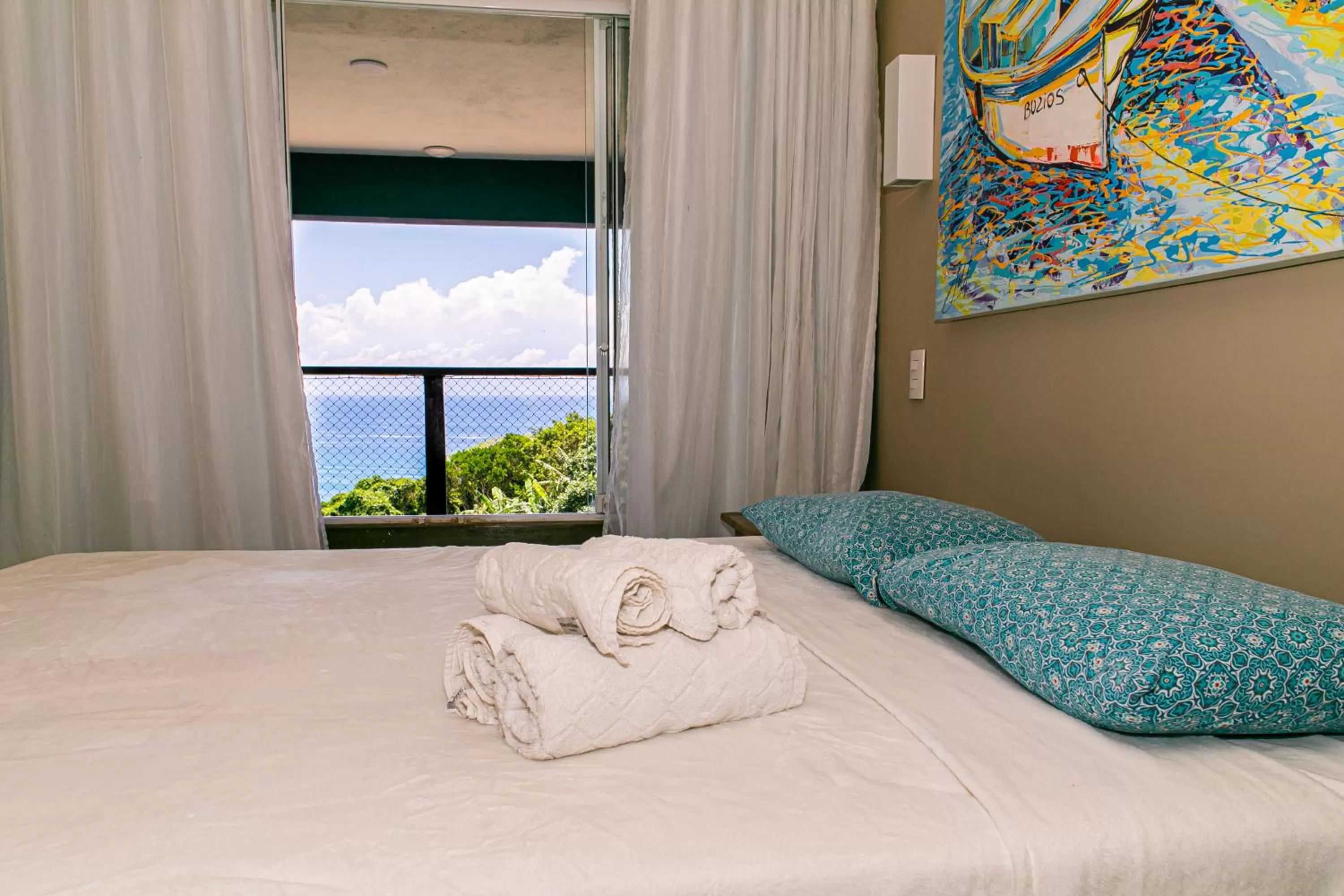 Bed in Pousada La Dolce Vita