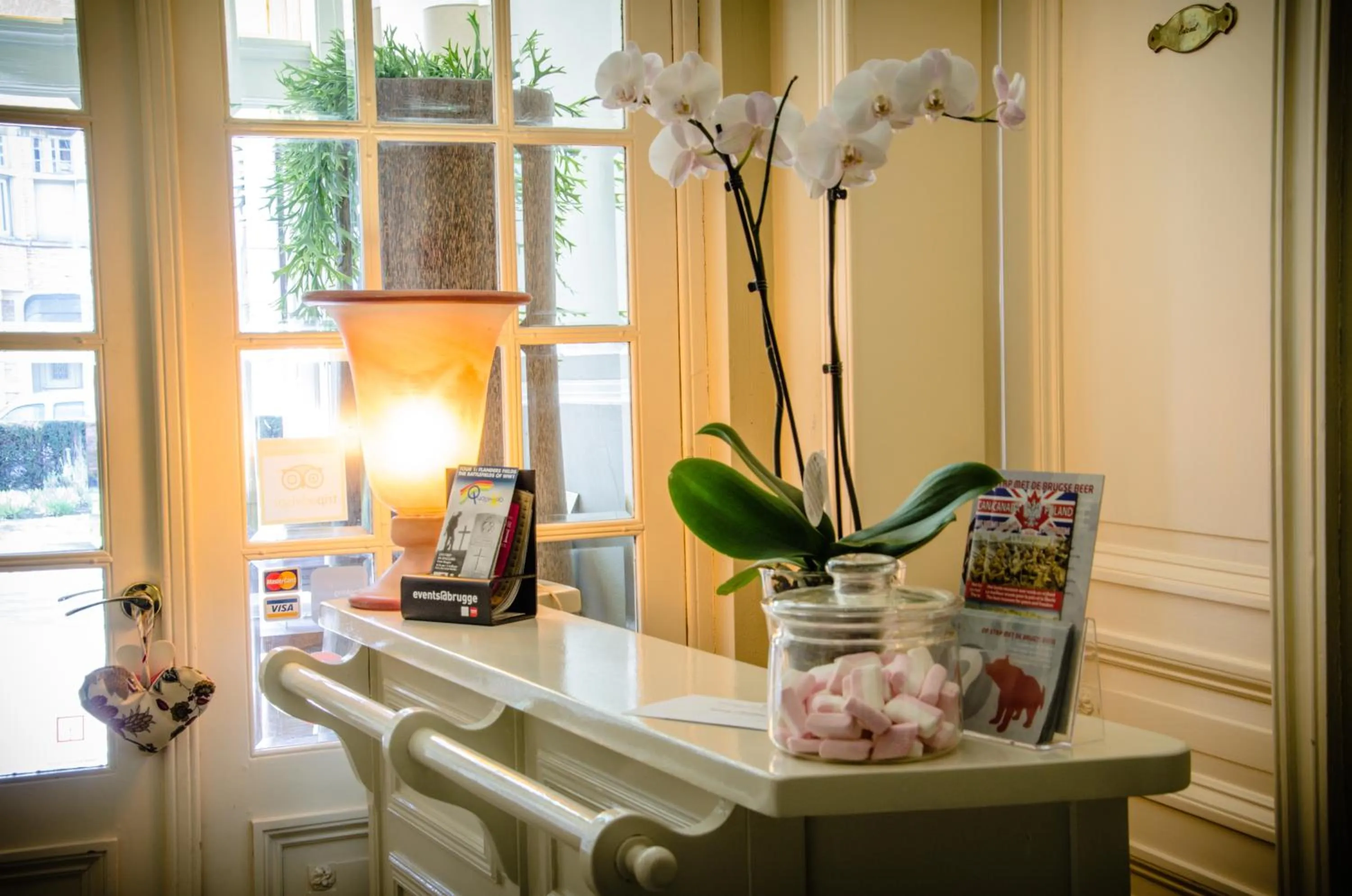 Lobby or reception in Hotel Gulden Vlies