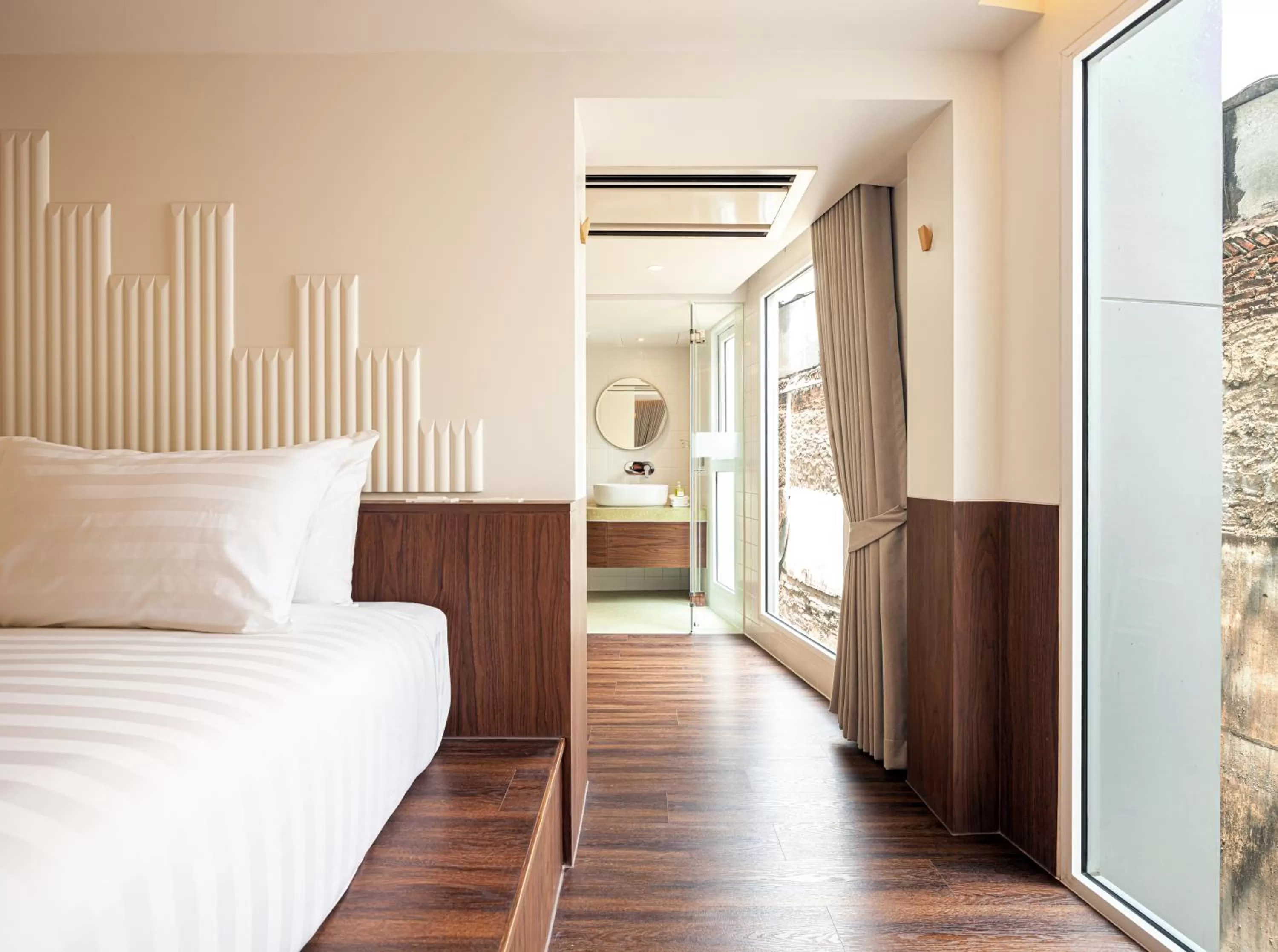 Bedroom, Bed in Bonsai Hotel Bangkok