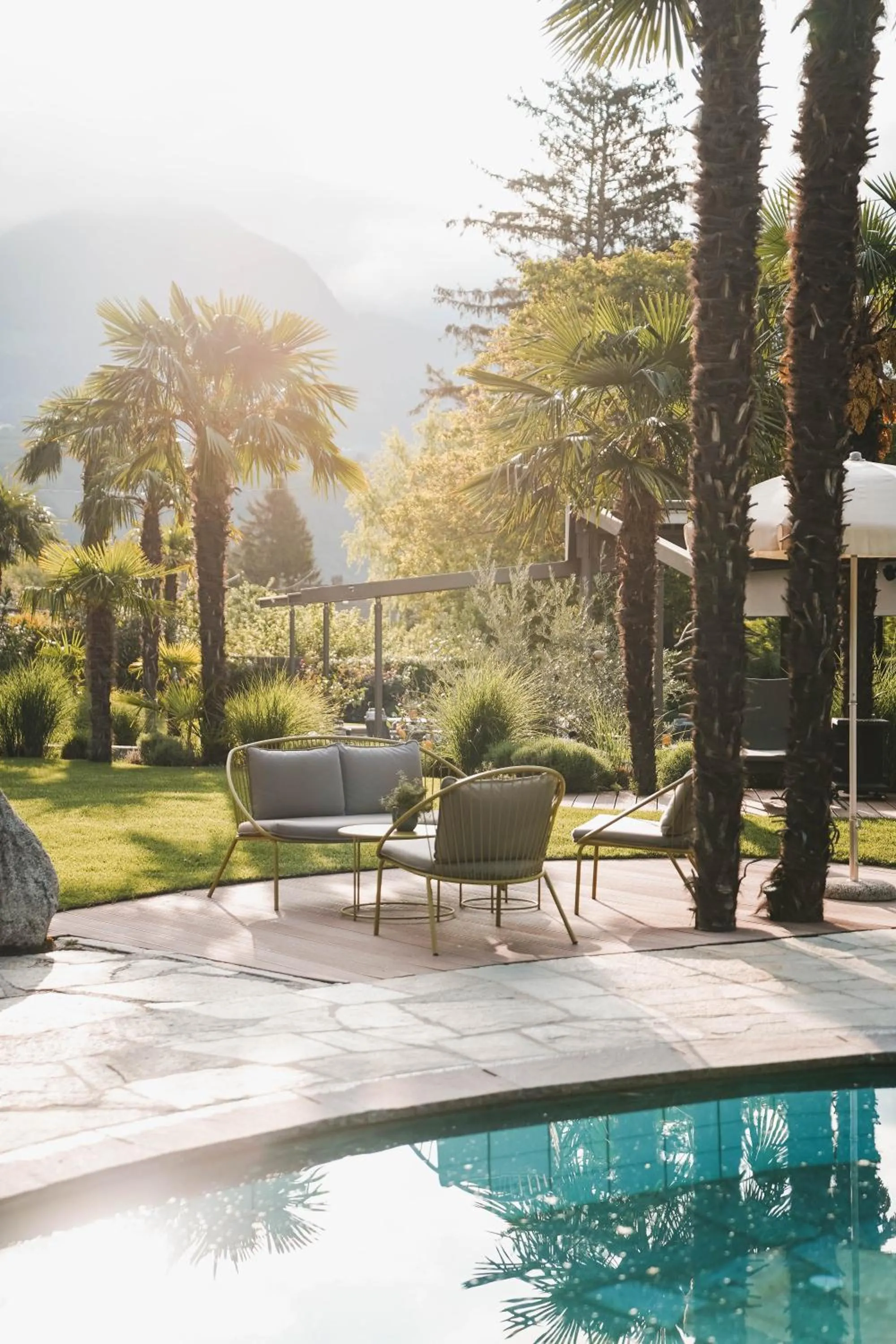 Garden, Swimming Pool in Hotel Das Dorner