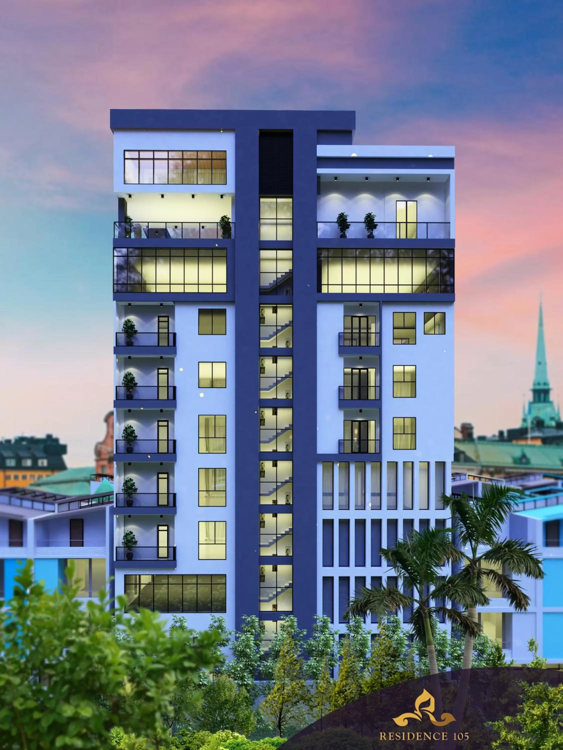 Property building in Residence 105 Hotel and Apartment