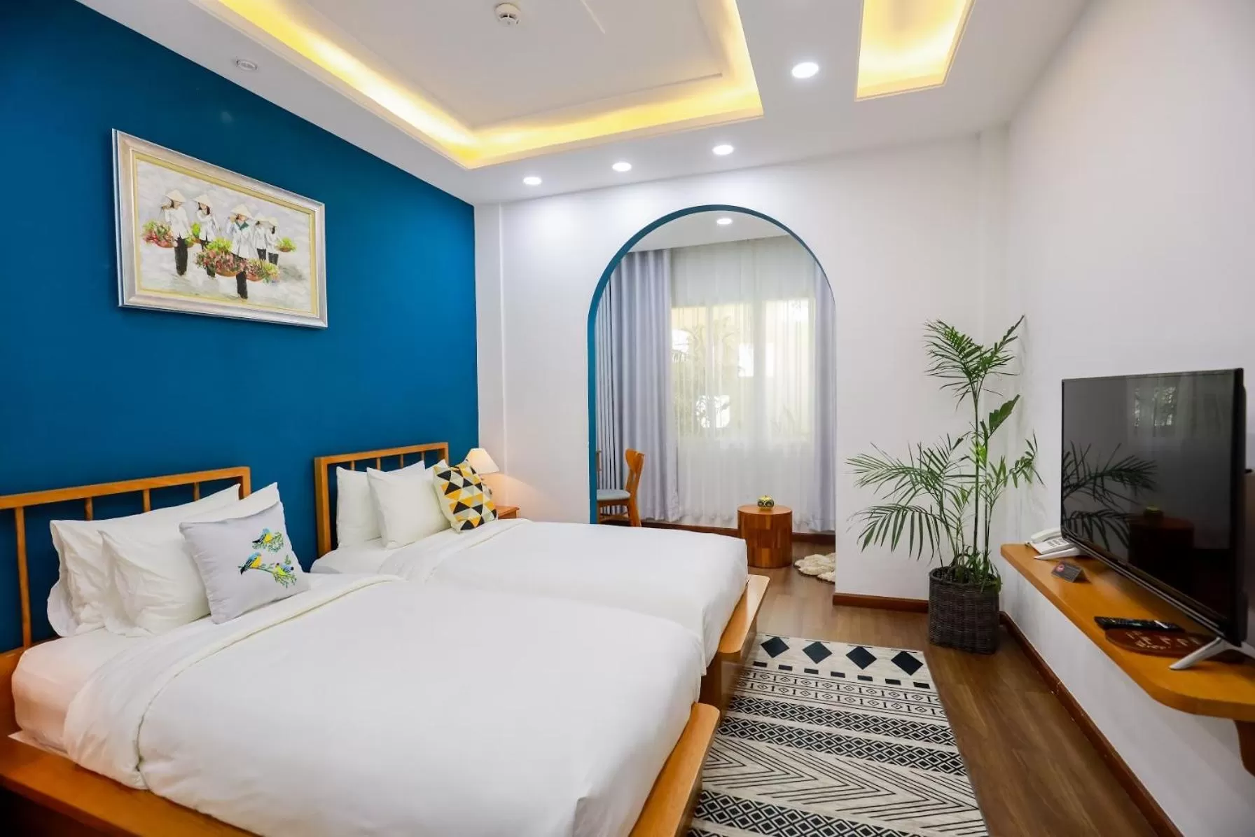 Bedroom, Bed in Chez Mimosa Local - Free Laundry