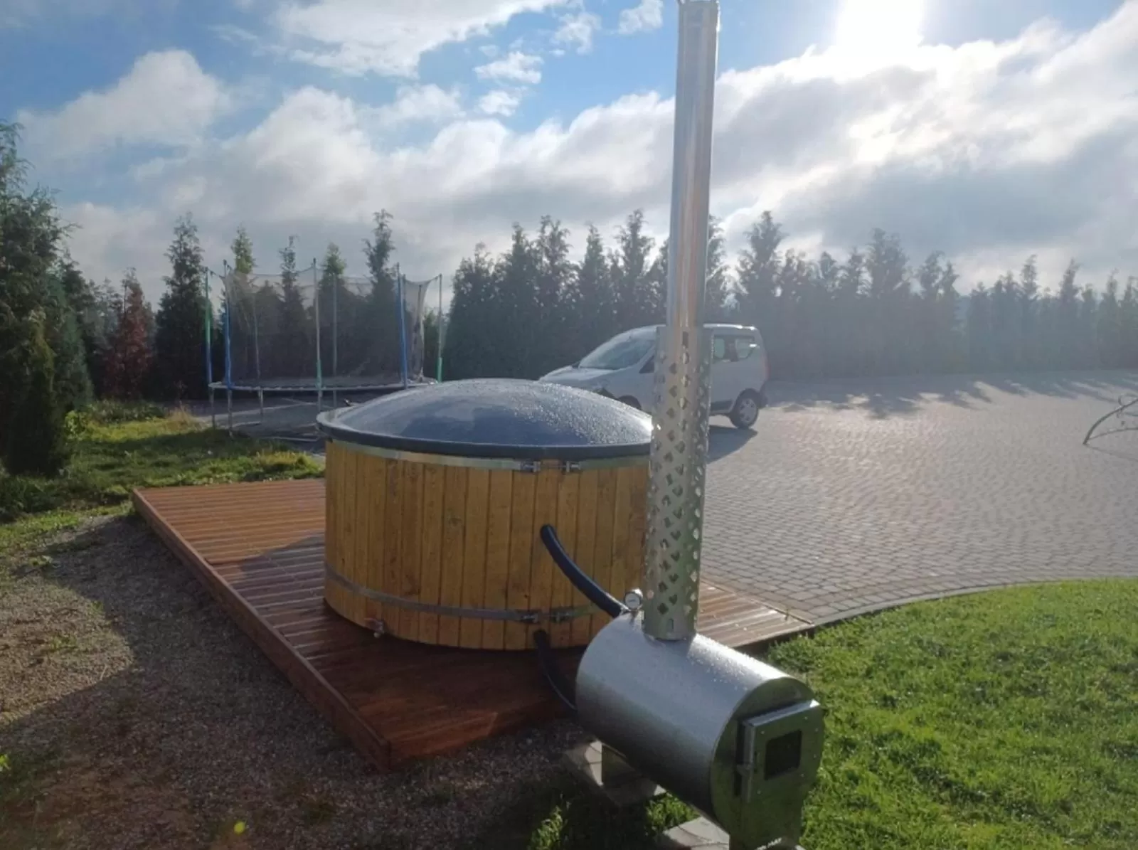 Hot Tub in Podhalanski Dworek z Jacuzzi