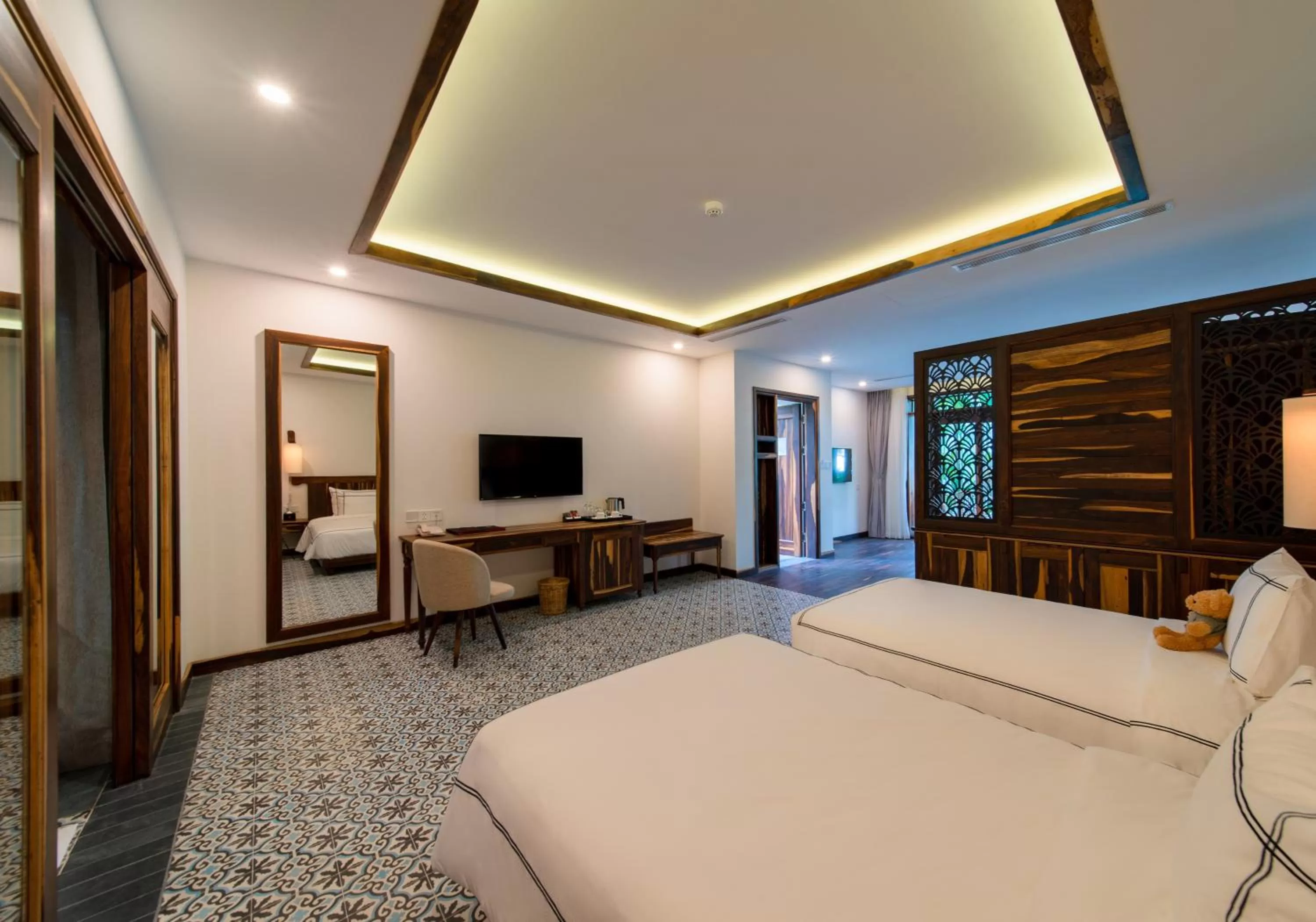 Bed in Alibu Resort Nha Trang