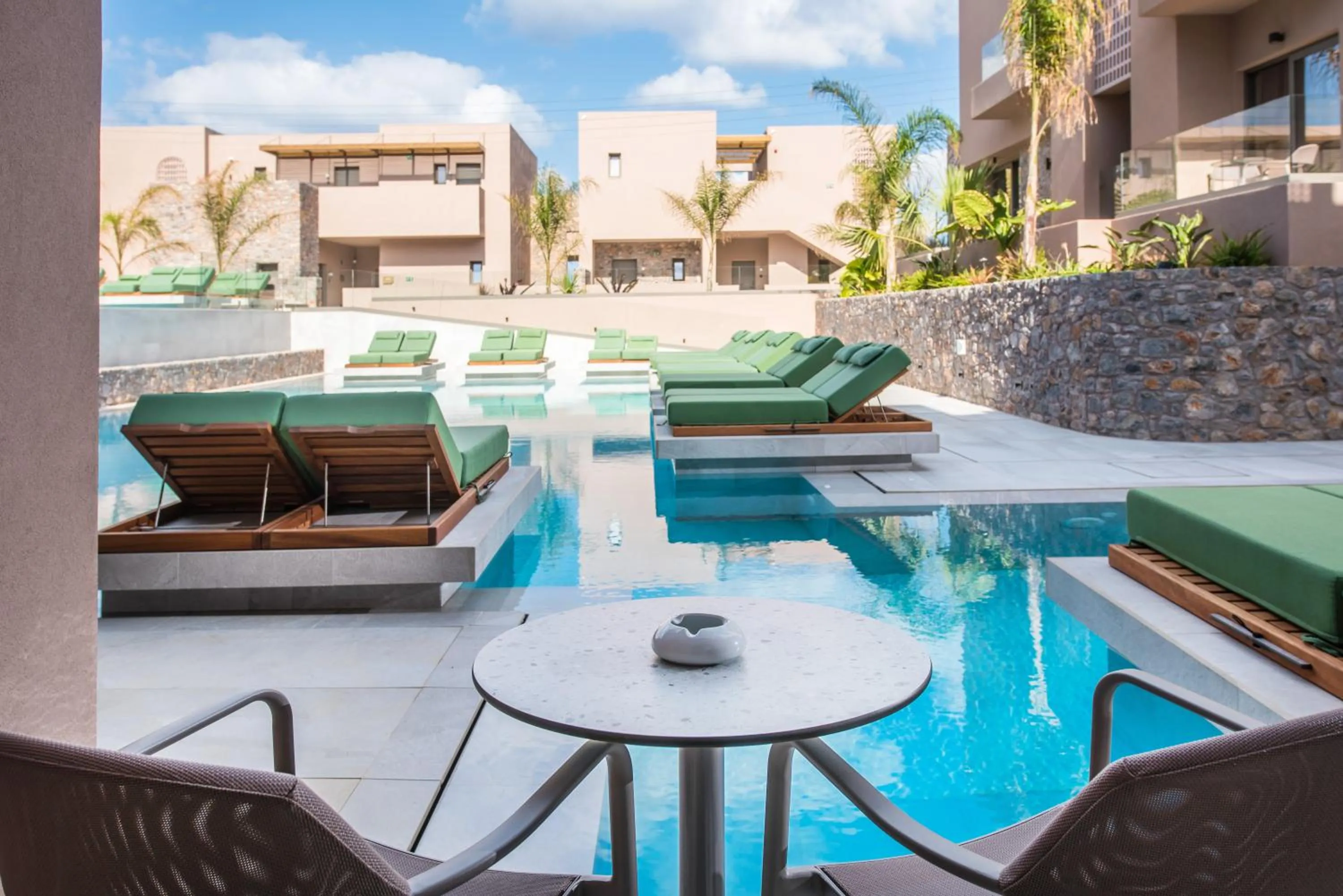 Pool view in Paralos Venus Suites Adults Only