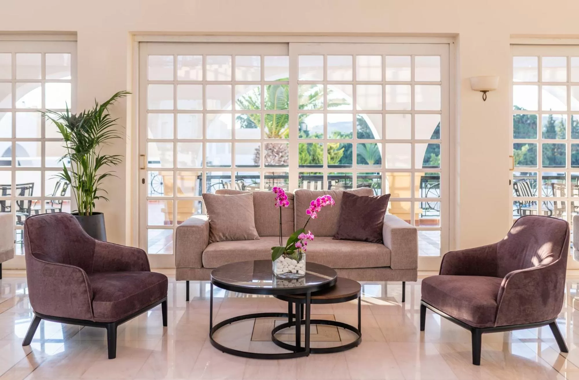 Living room in Platanista Hotel