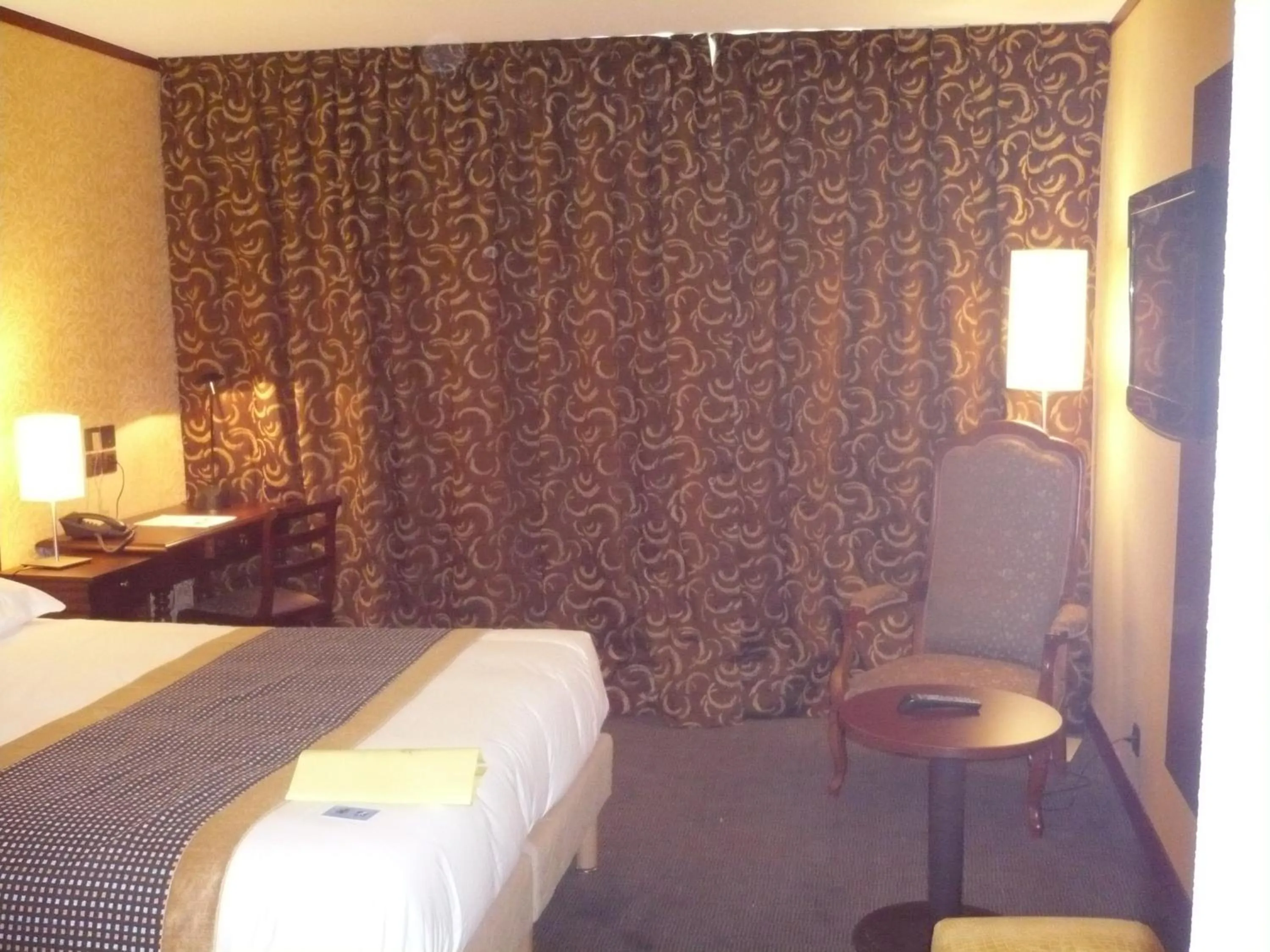 Decorative detail, Bed in Hotel De France