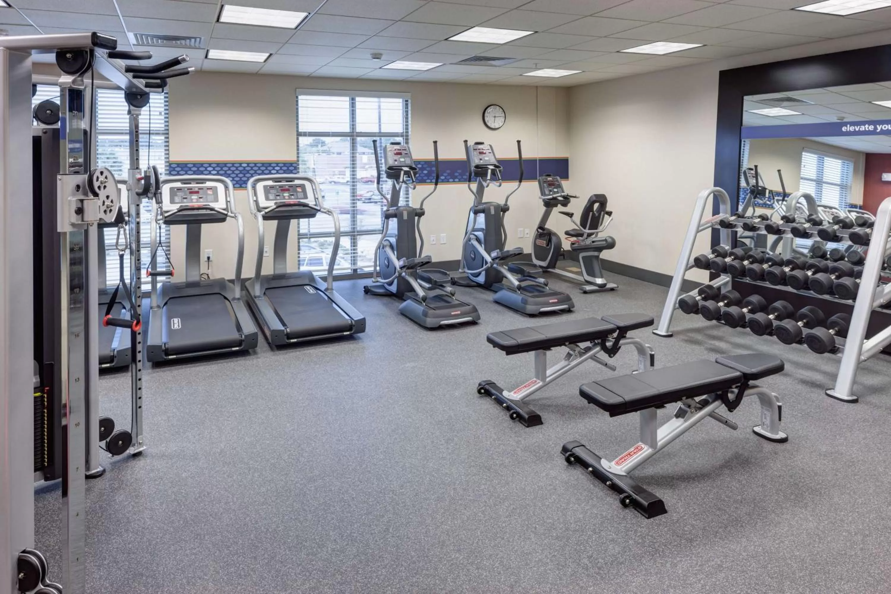 Fitness centre/facilities in Hampton Inn & Suites by Hilton Carolina Beach Oceanfront