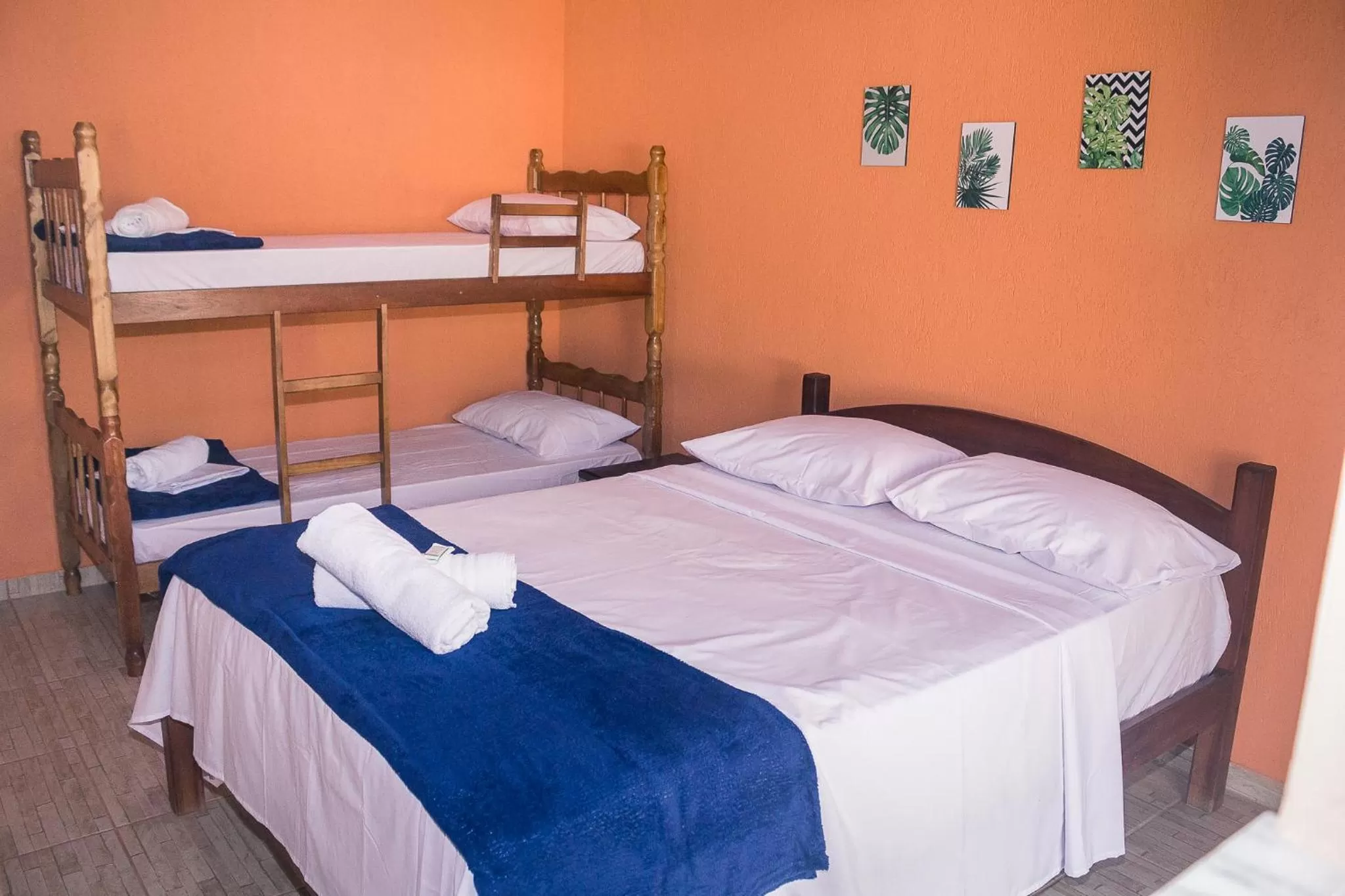 Bed in Pousada Solar Tropical