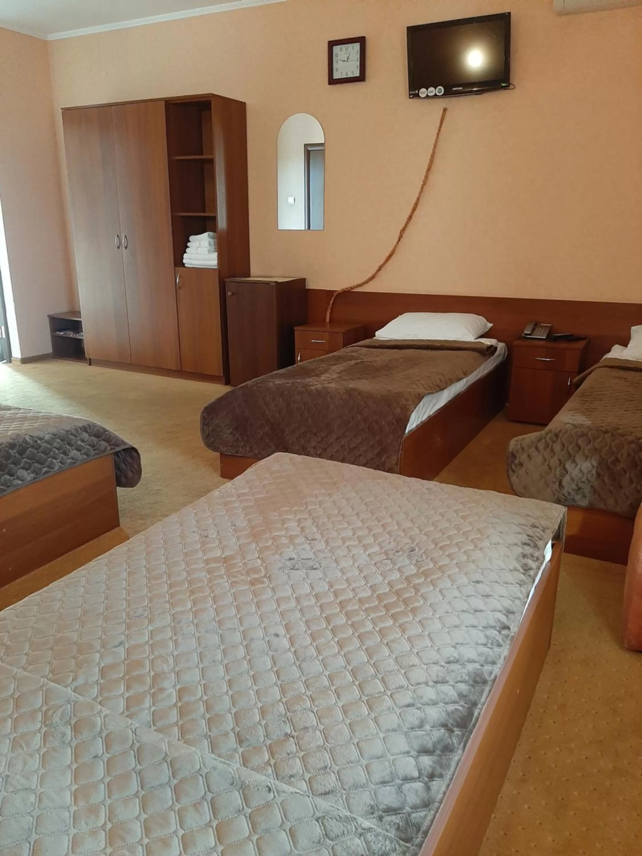 Bed in Stara Vezha Hotel