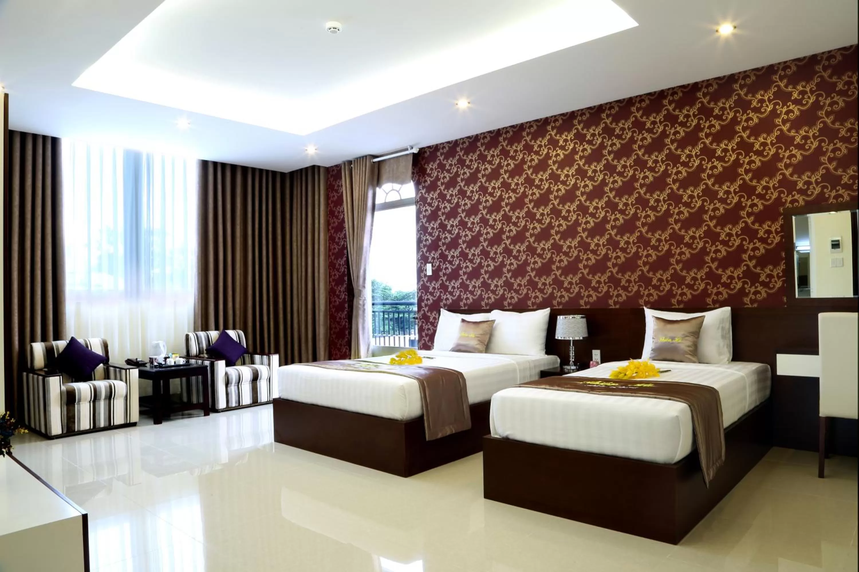 Photo of the whole room, Bed in Thien Ha Hotel & Apartment