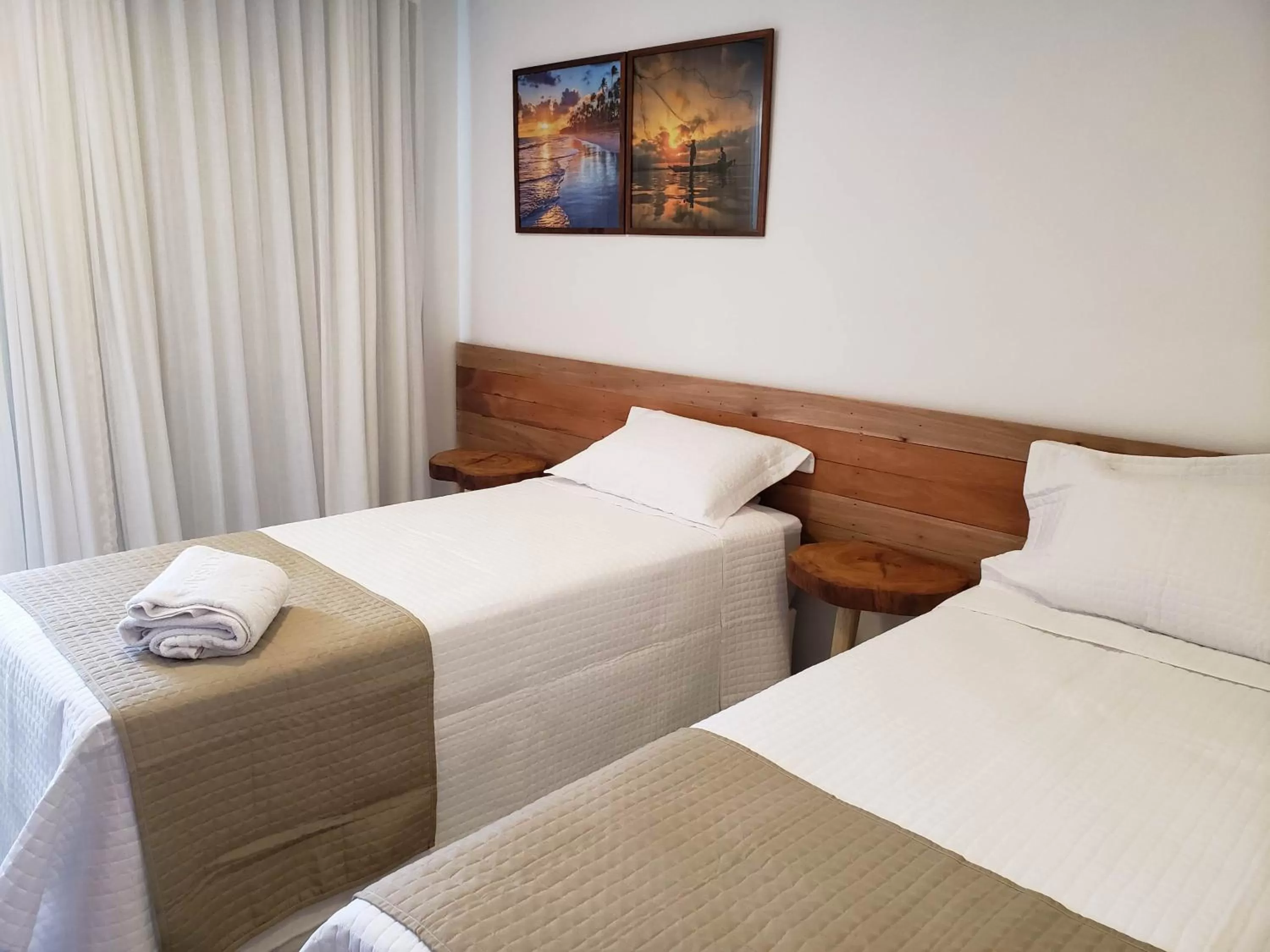 Bed in Pousada Ricoco