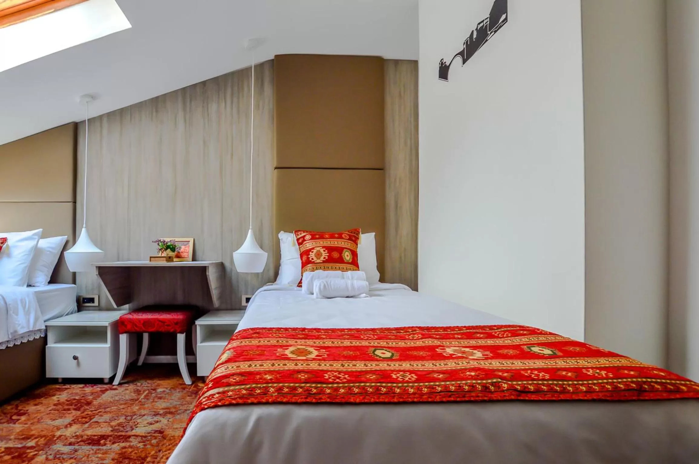 Decorative detail, Bed in Heritage Hotel Gate of Sarajevo