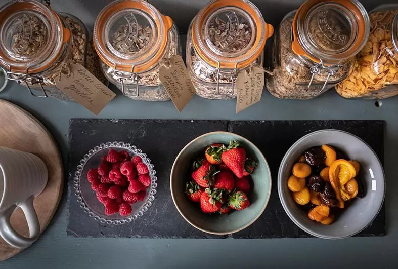 Food in Church Farm B&B Suffolk