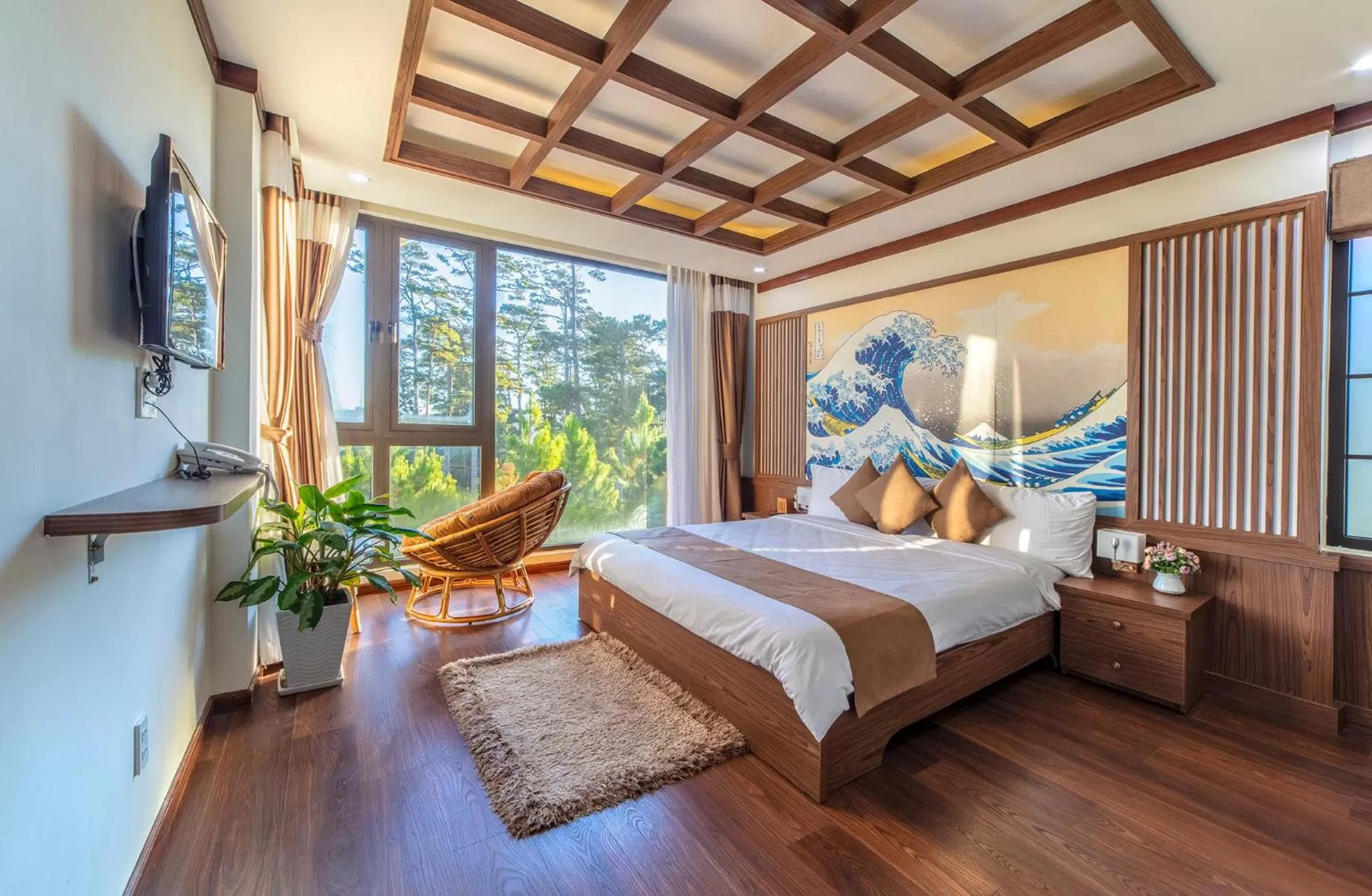 Bed in Khai Ngoc Hotel