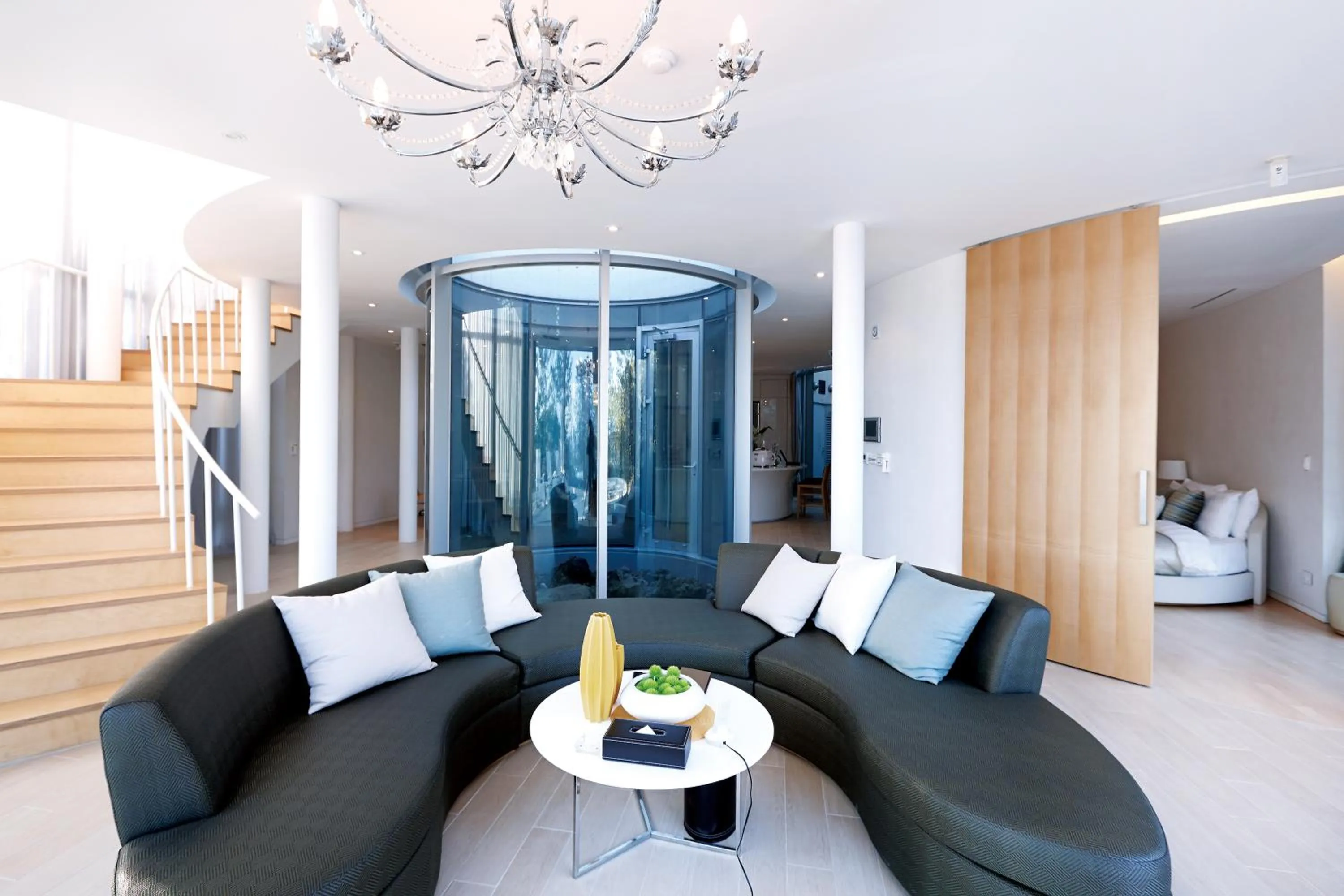 Living room in Lotte Resort Jeju Artvillas