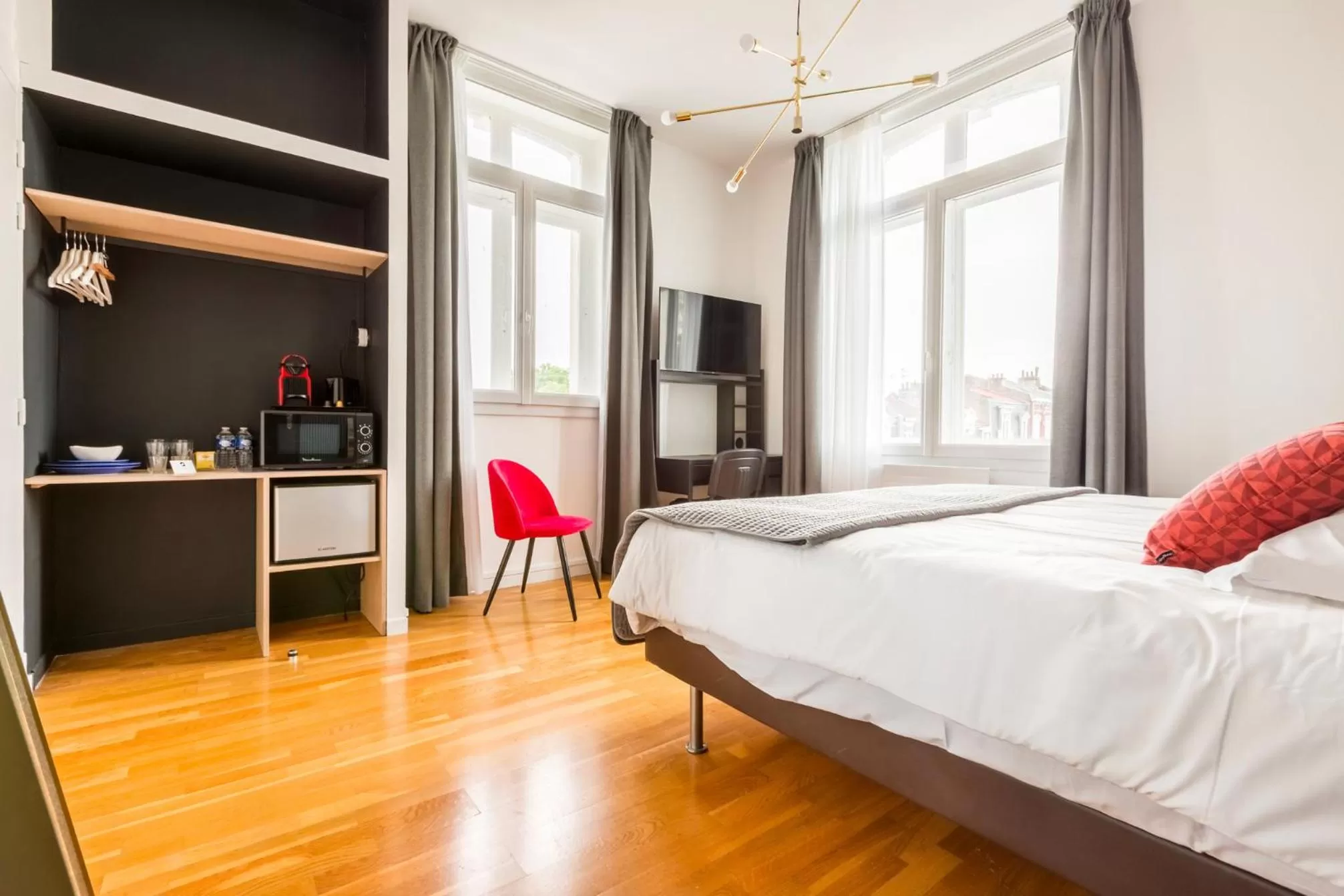 Bedroom, Bed in Au Chat Qui Dort Lille - Villa Gounod