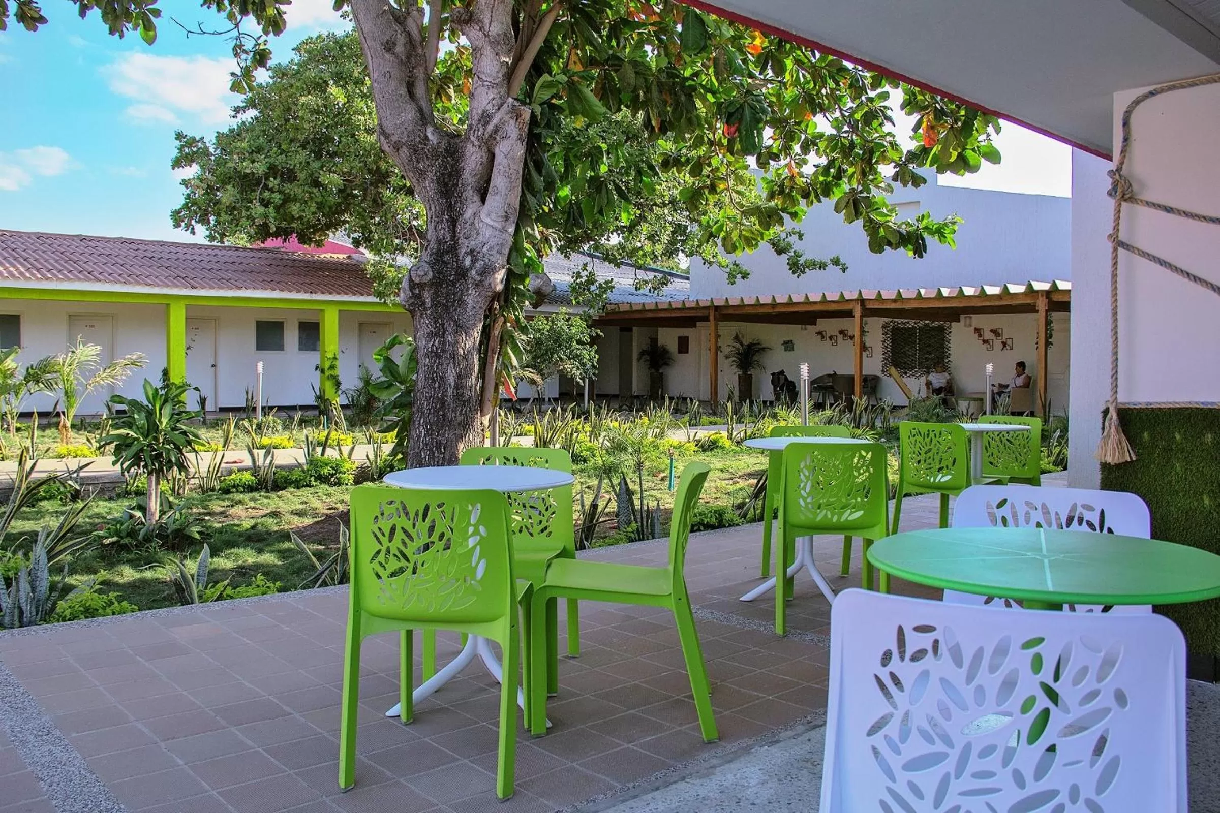 Seating area in Hotel Gimaura