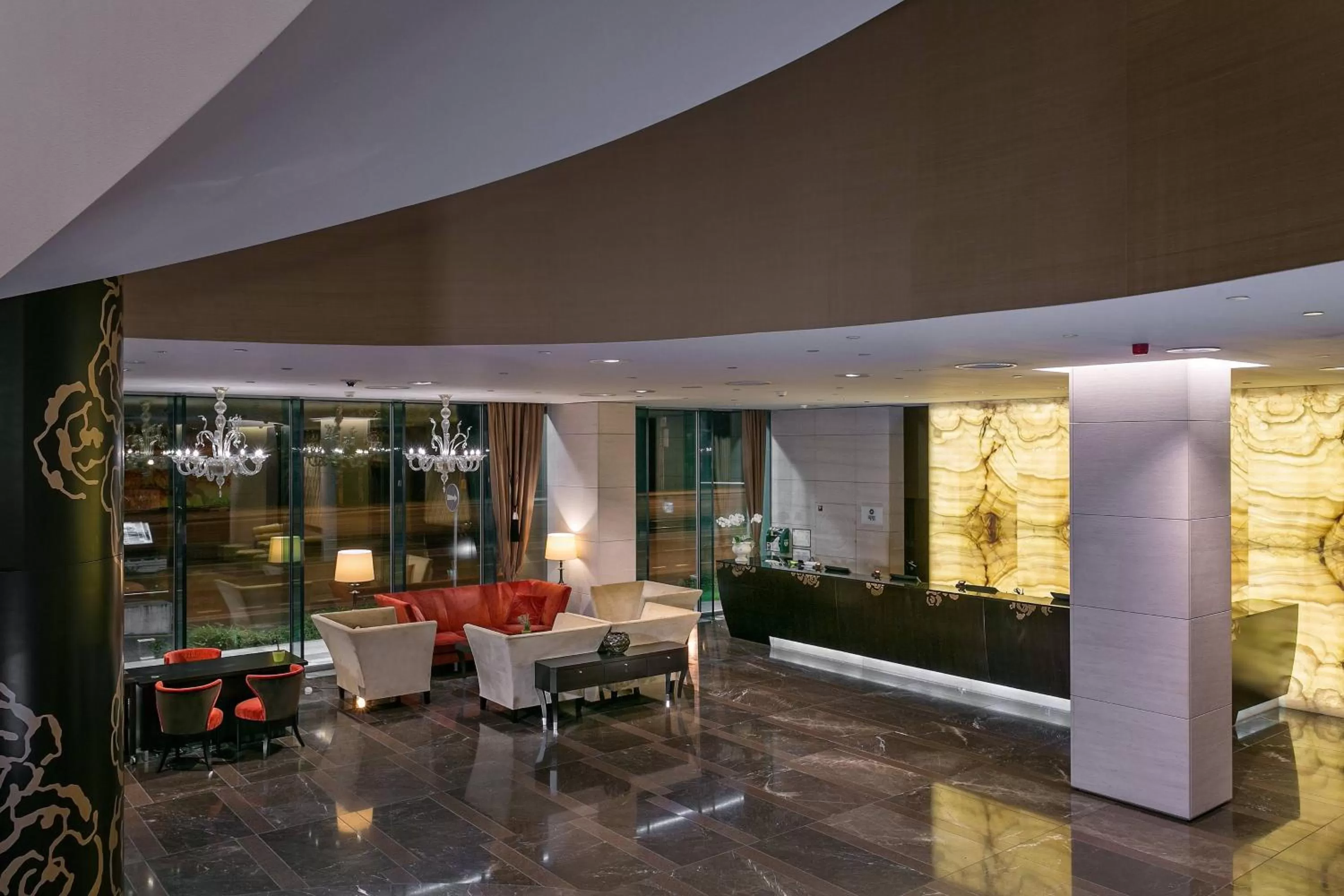 Lobby or reception in Grand Hotel River Park, a Luxury Collection Hotel, Bratislava