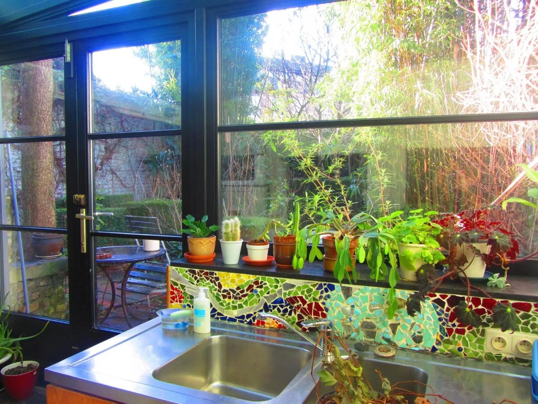 Kitchen or kitchenette in B&B Faja lobi