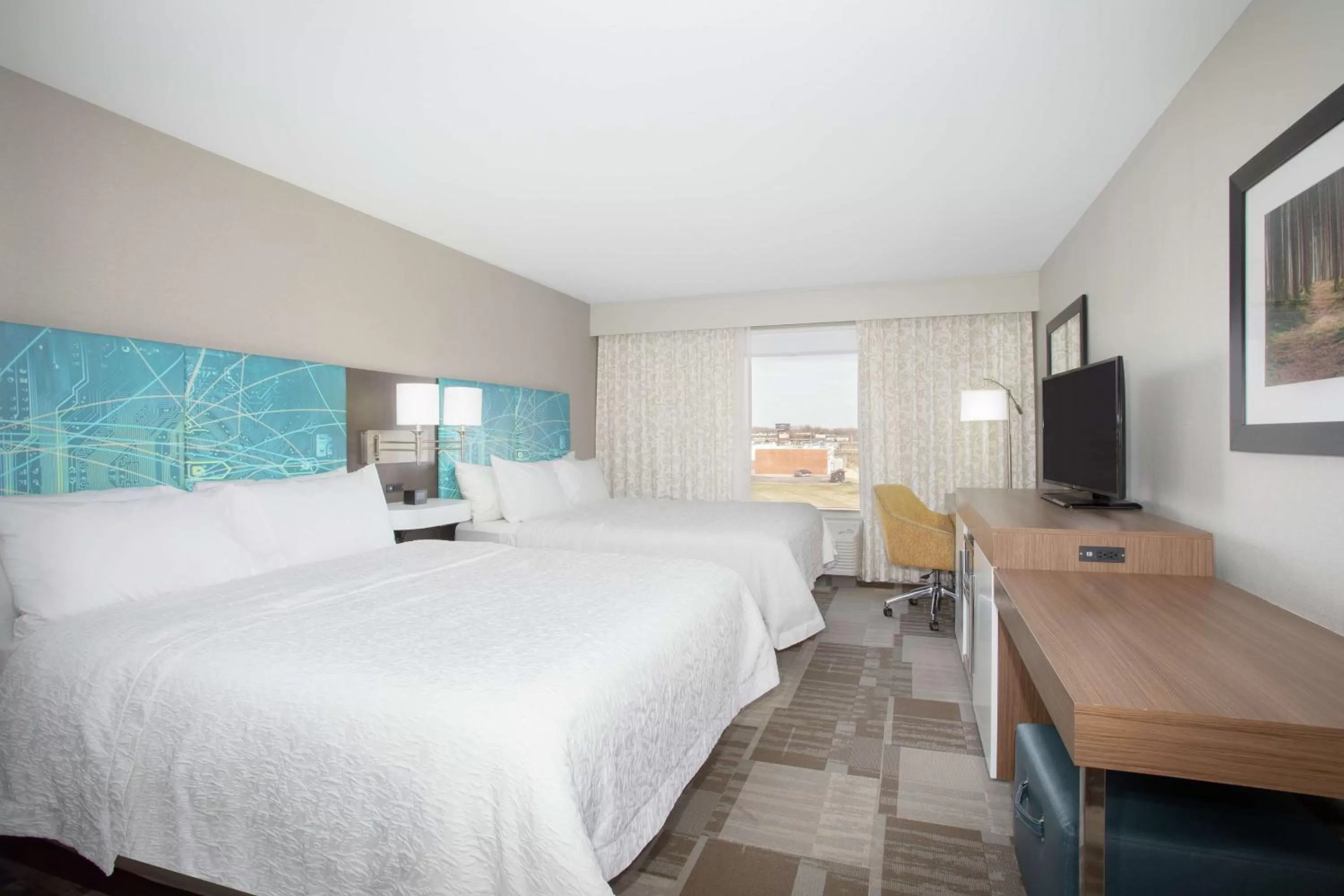 Bedroom, Bed in Hampton Inn Bellevue