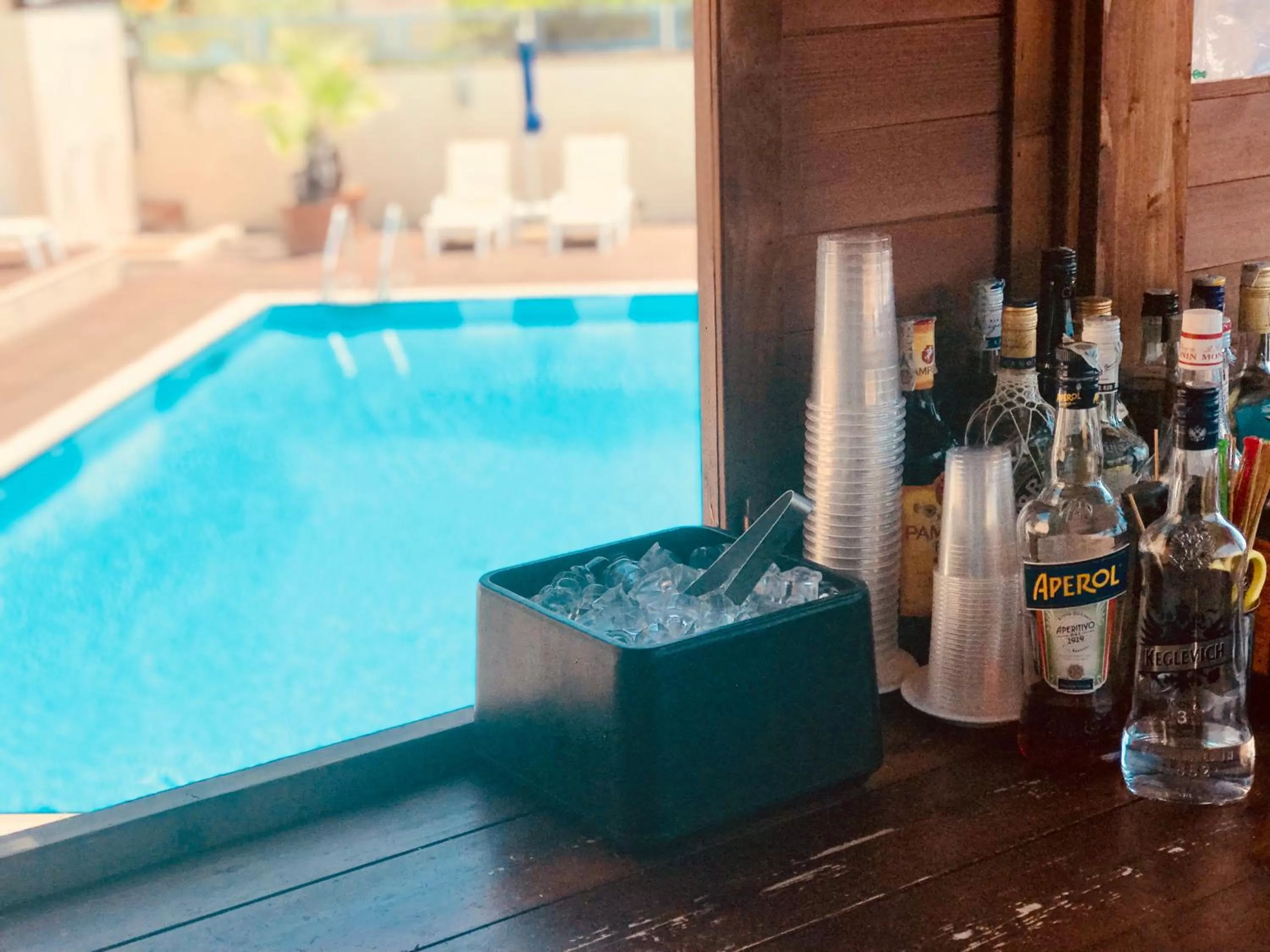 Pool view in Taormina Panoramic Hotel