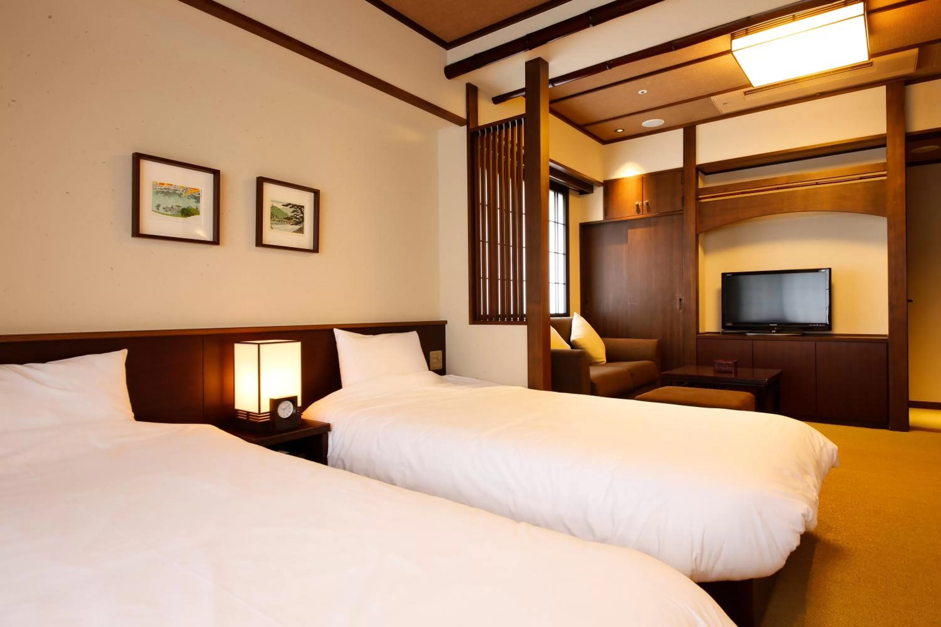 Photo of the whole room, Bed in Kadensho, Arashiyama Onsen, Kyoto - Kyoritsu Resort