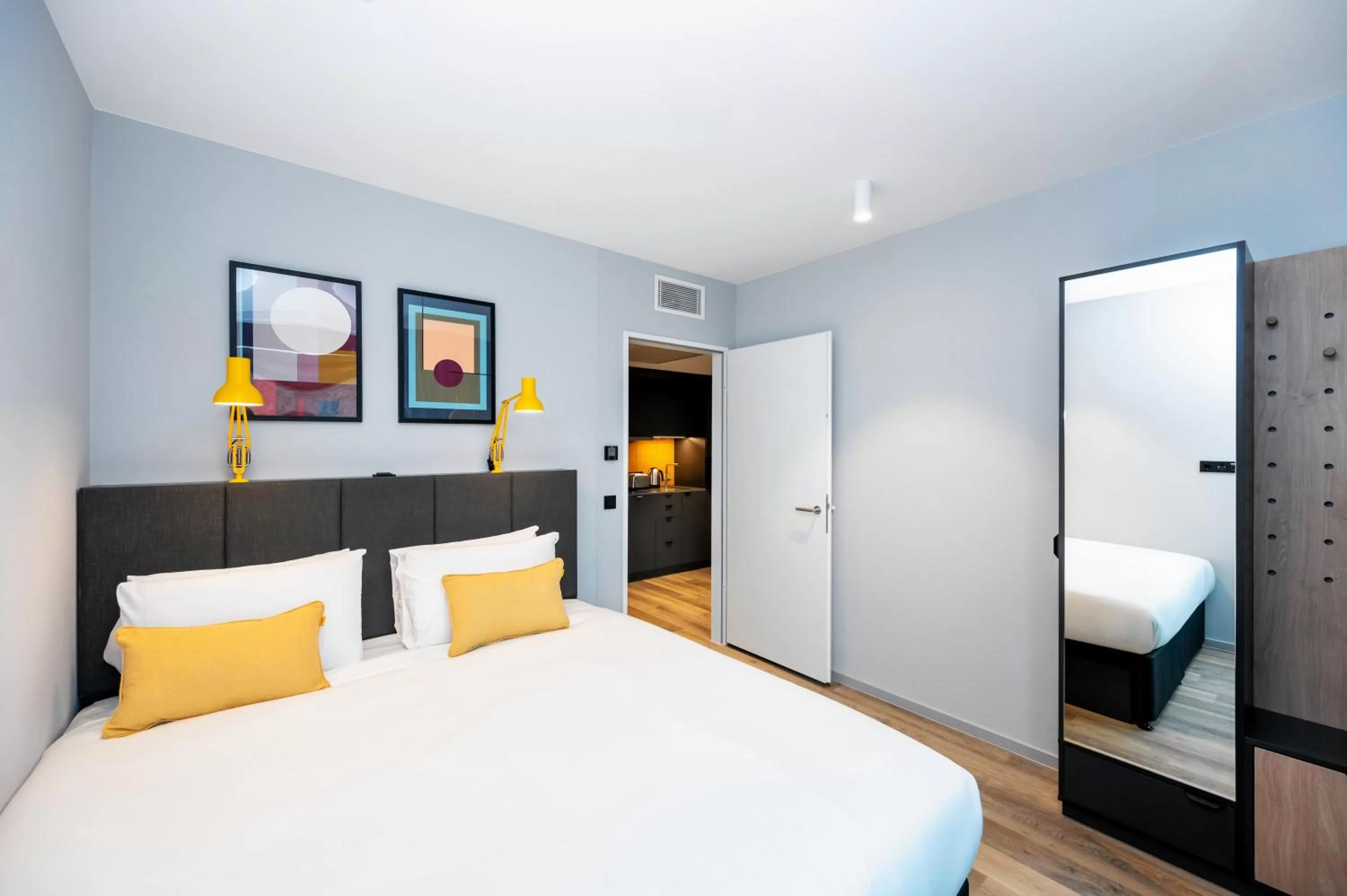 Bed in Staycity Aparthotels Frankfurt Airport