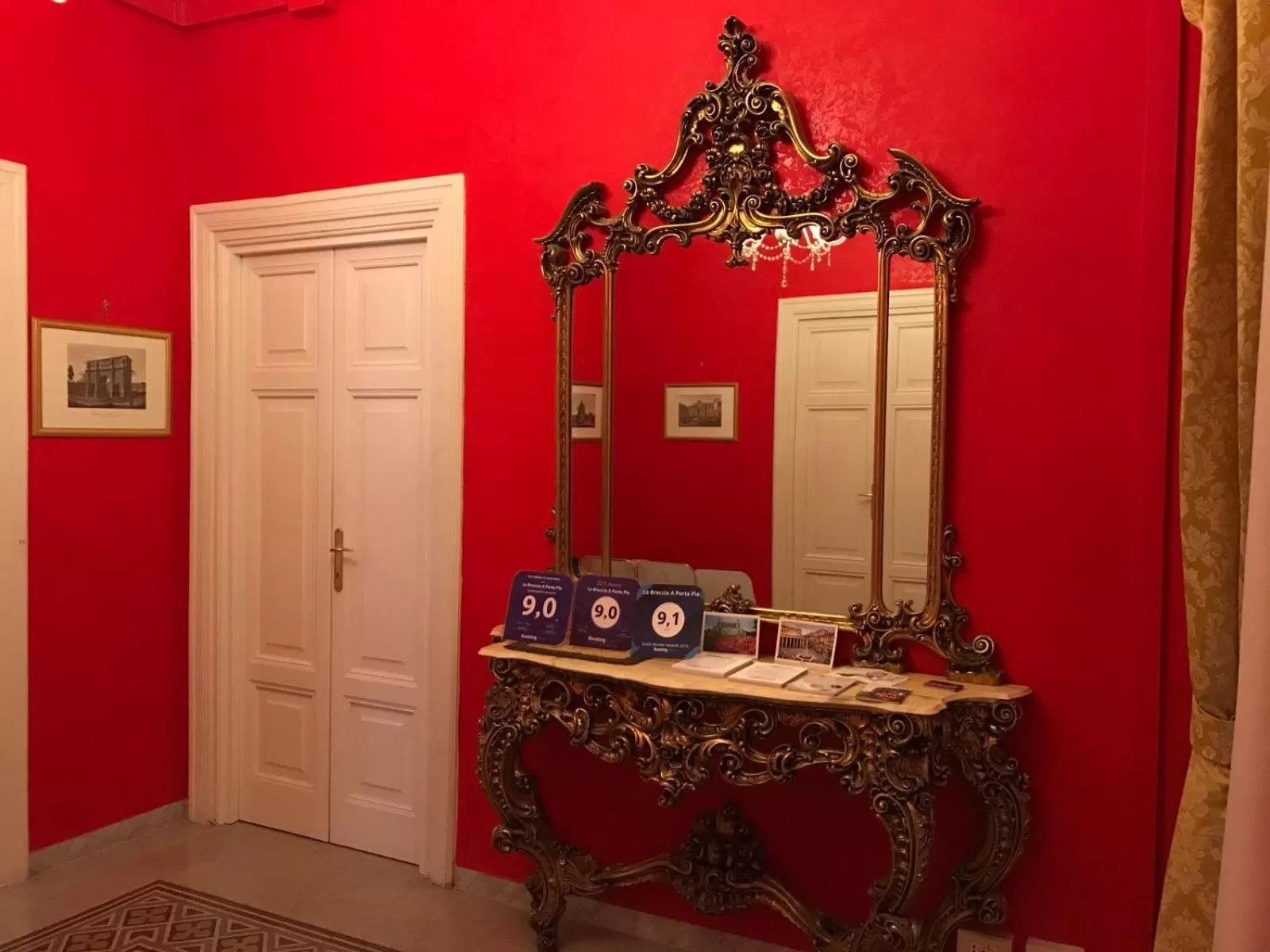 Lobby or reception in La Breccia A Porta Pia