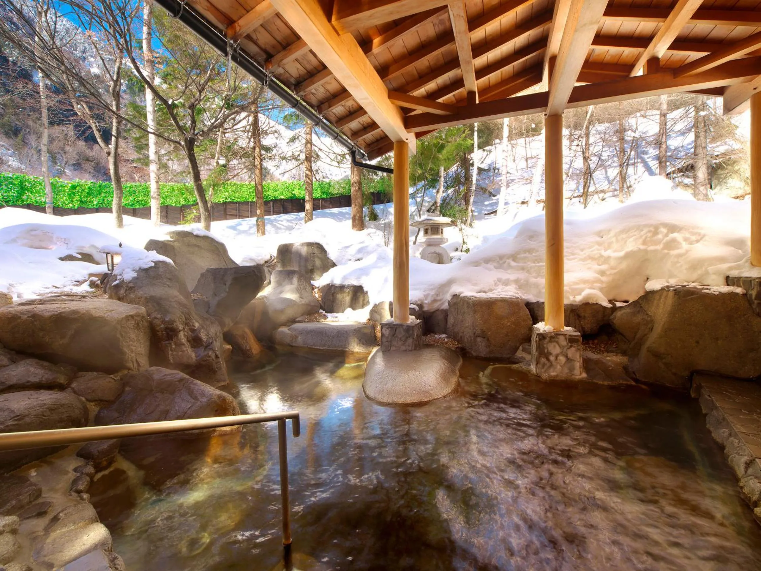 Open Air Bath in Hotel Hotaka