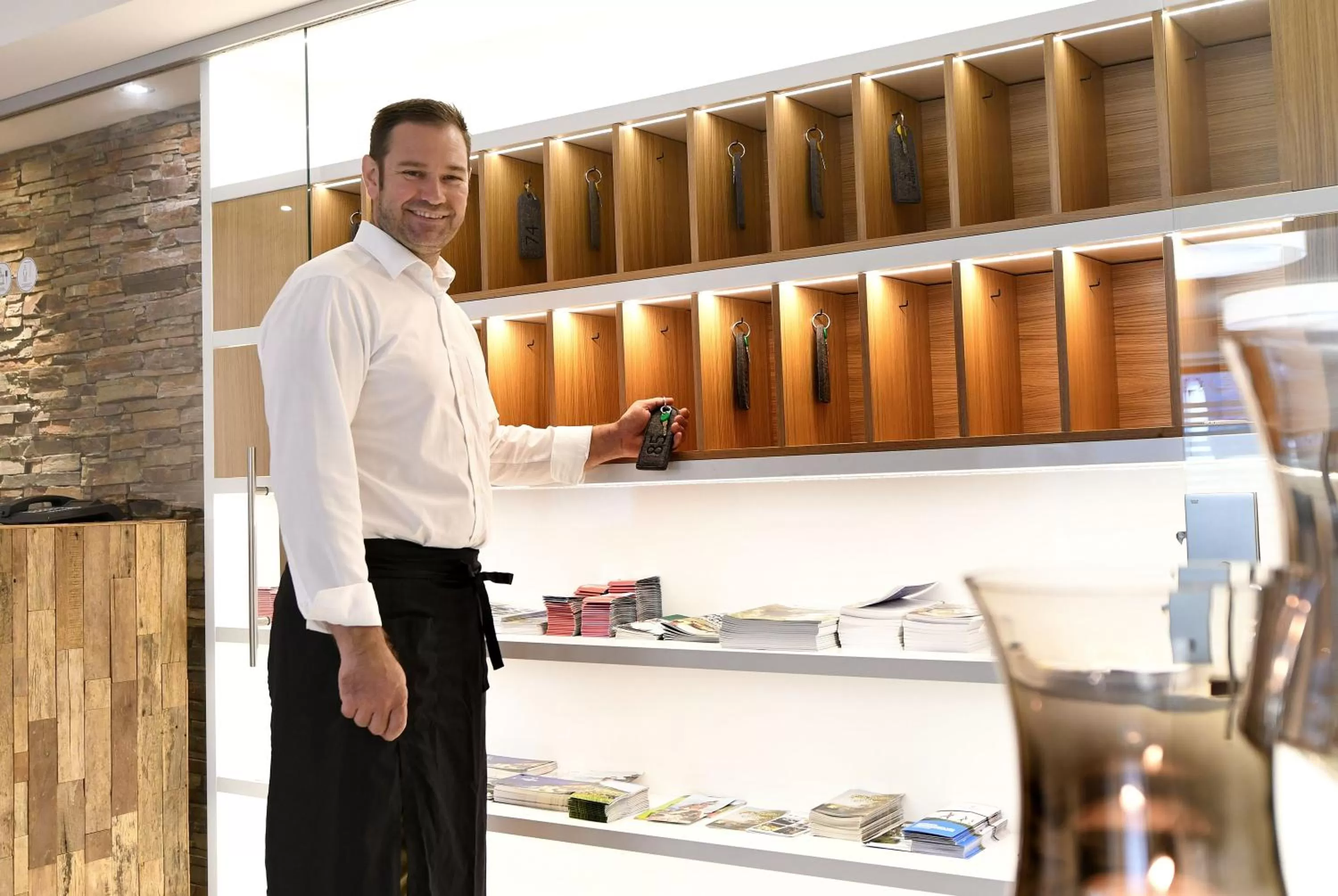 Lobby or reception in Hotel St Hubertus