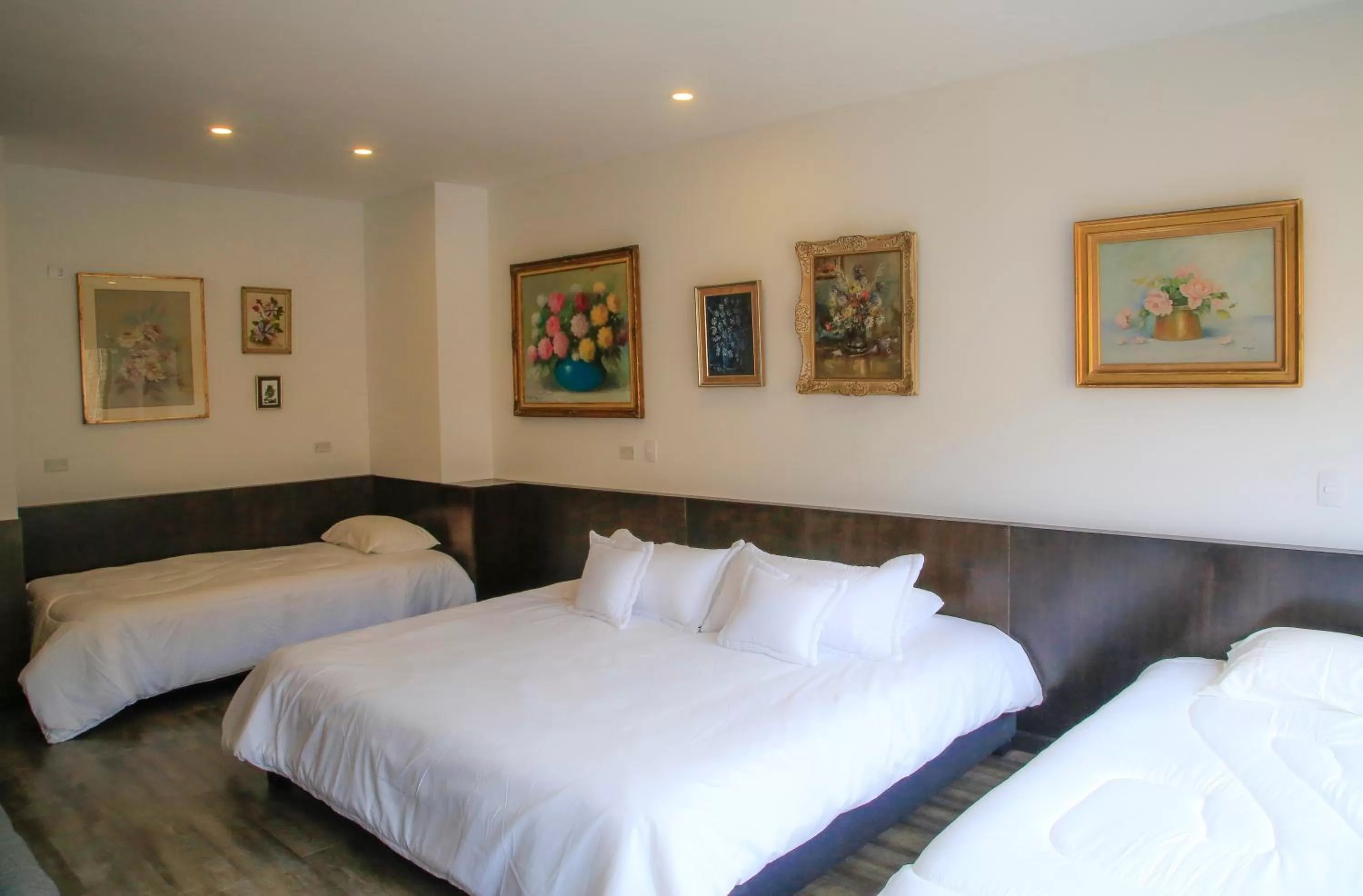 Bed in Hotel Museo San Moritz