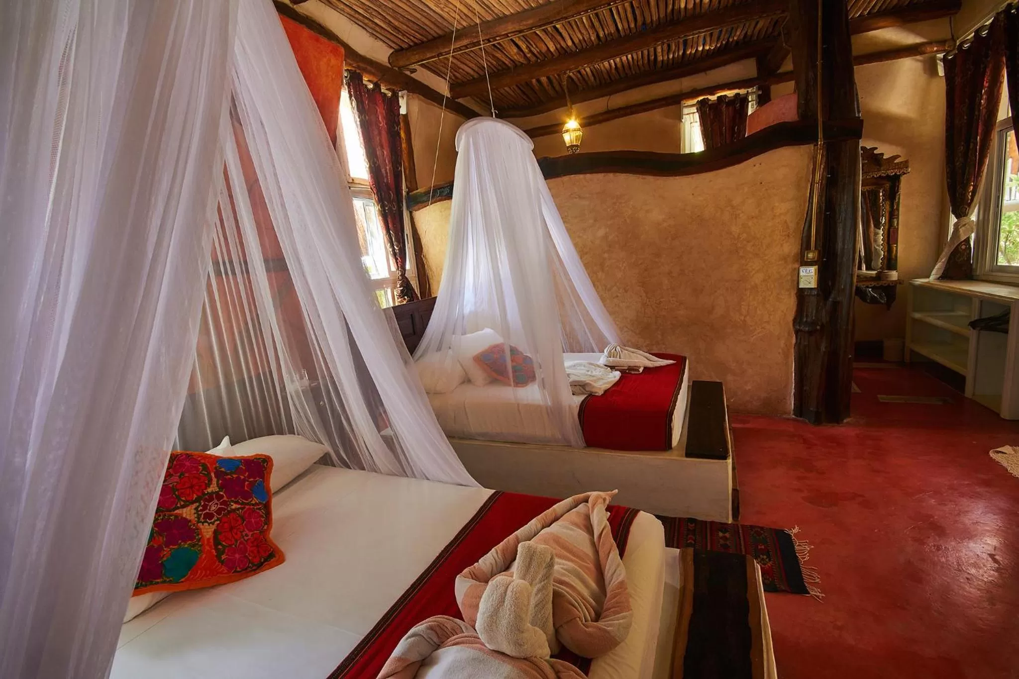 Superior Double Room with Terrace and Garden View in Posada Lamar Tulum Beach Front and Pool