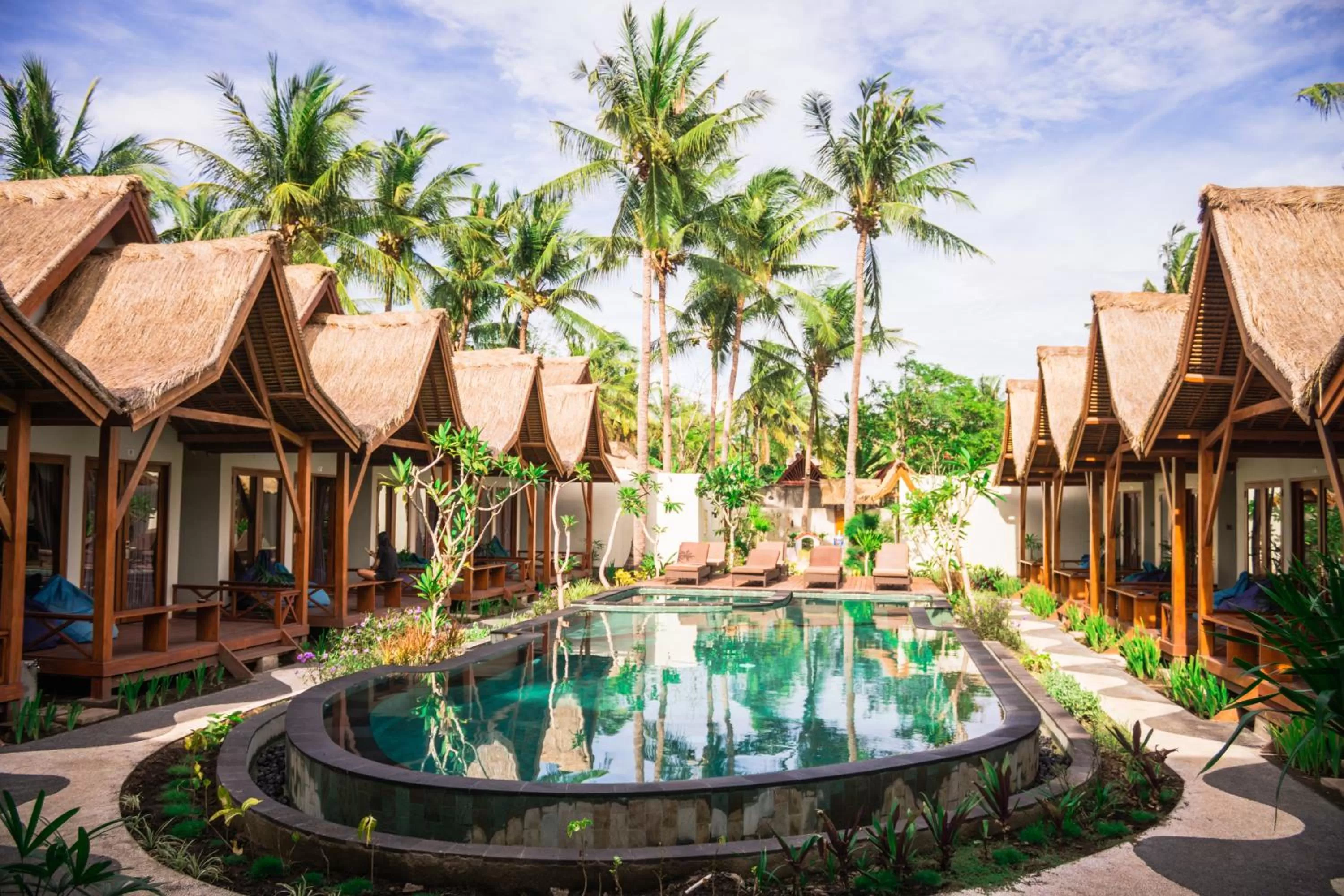 Garden in Gili One Resort