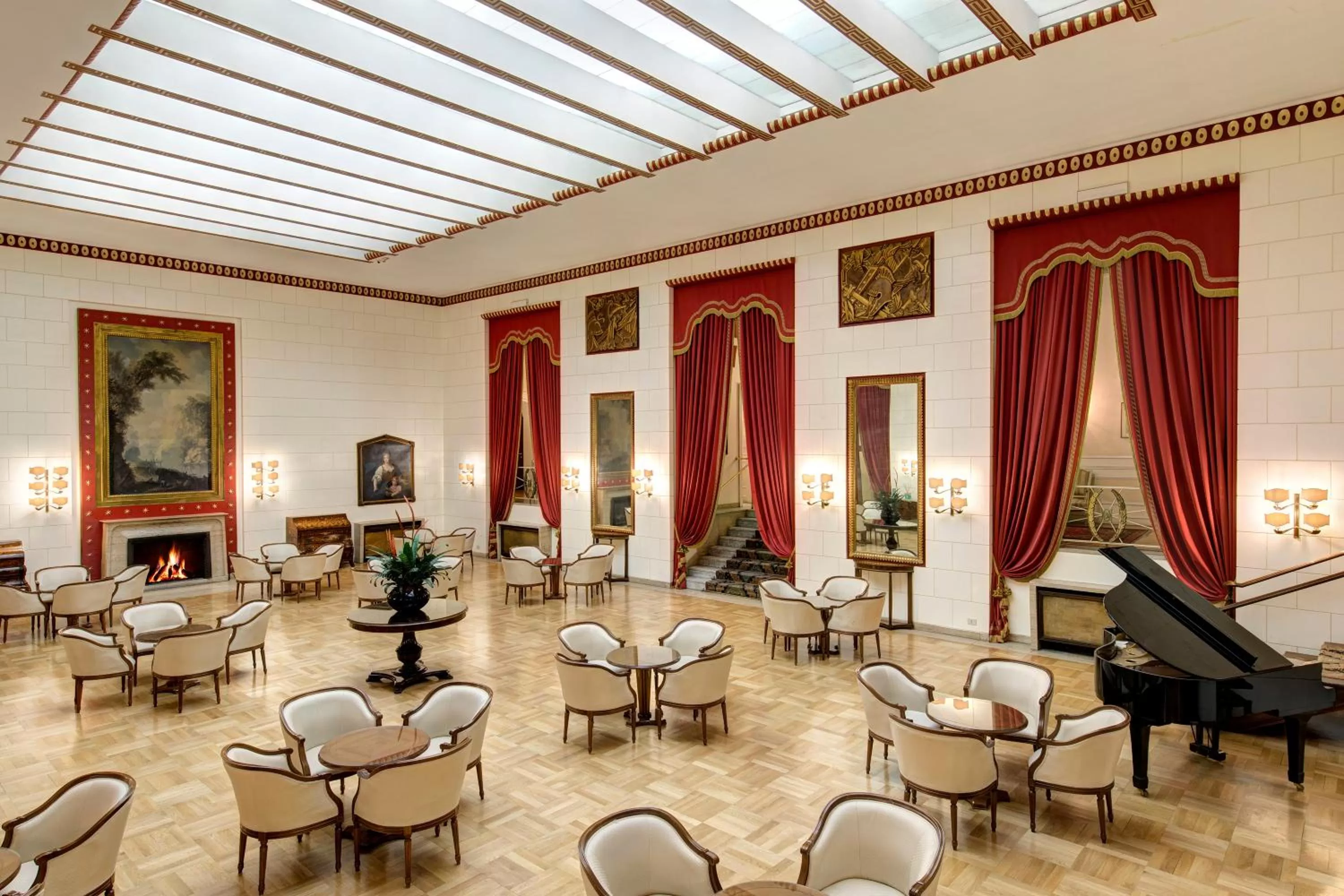 Lobby or reception in Hotel Quirinale