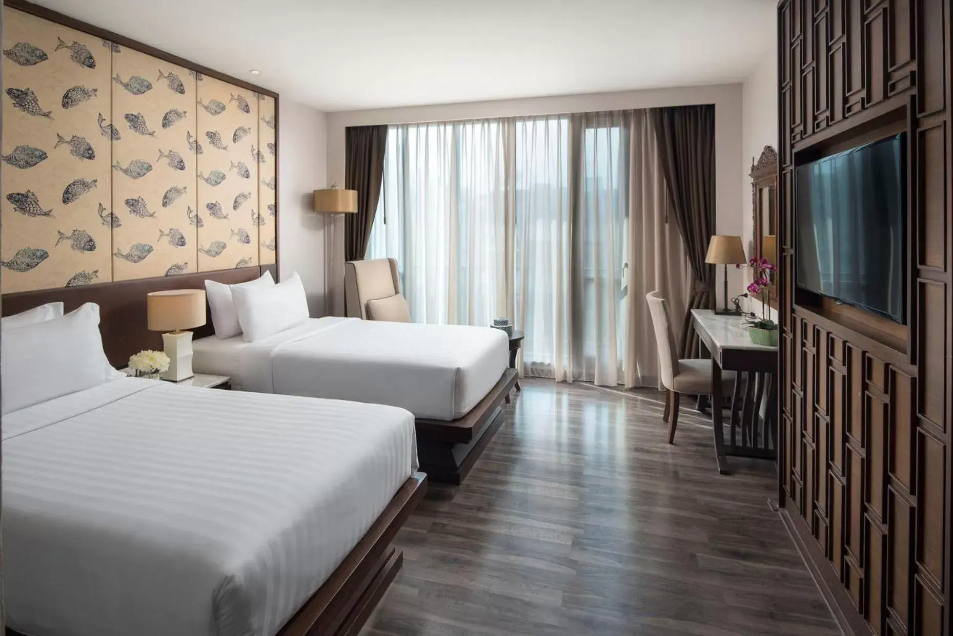 Deluxe Twin Room in Casa Nithra Bangkok Deluxe Twin Room in Casa Nithra Bangkok