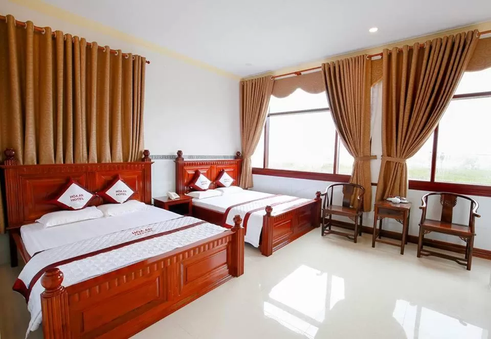 Bed in Hoa An Hotel