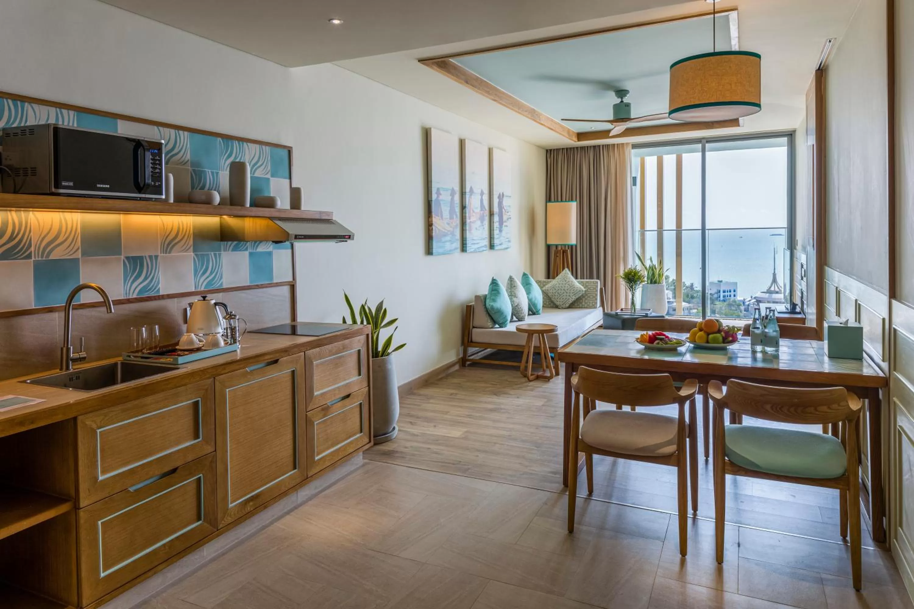 Kitchen or kitchenette in Fusion Suites Vung Tau