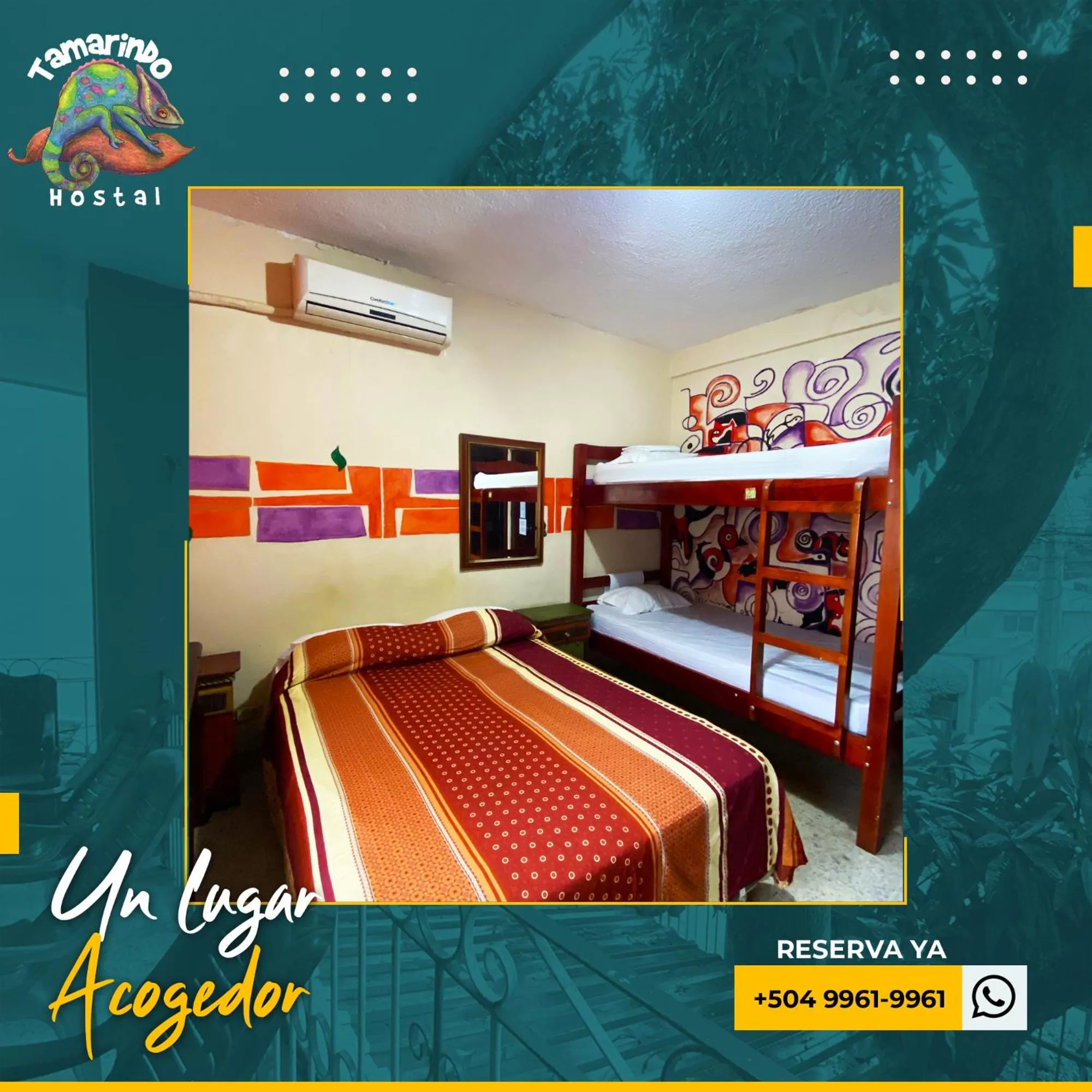 Bed in Tamarindo Hostel