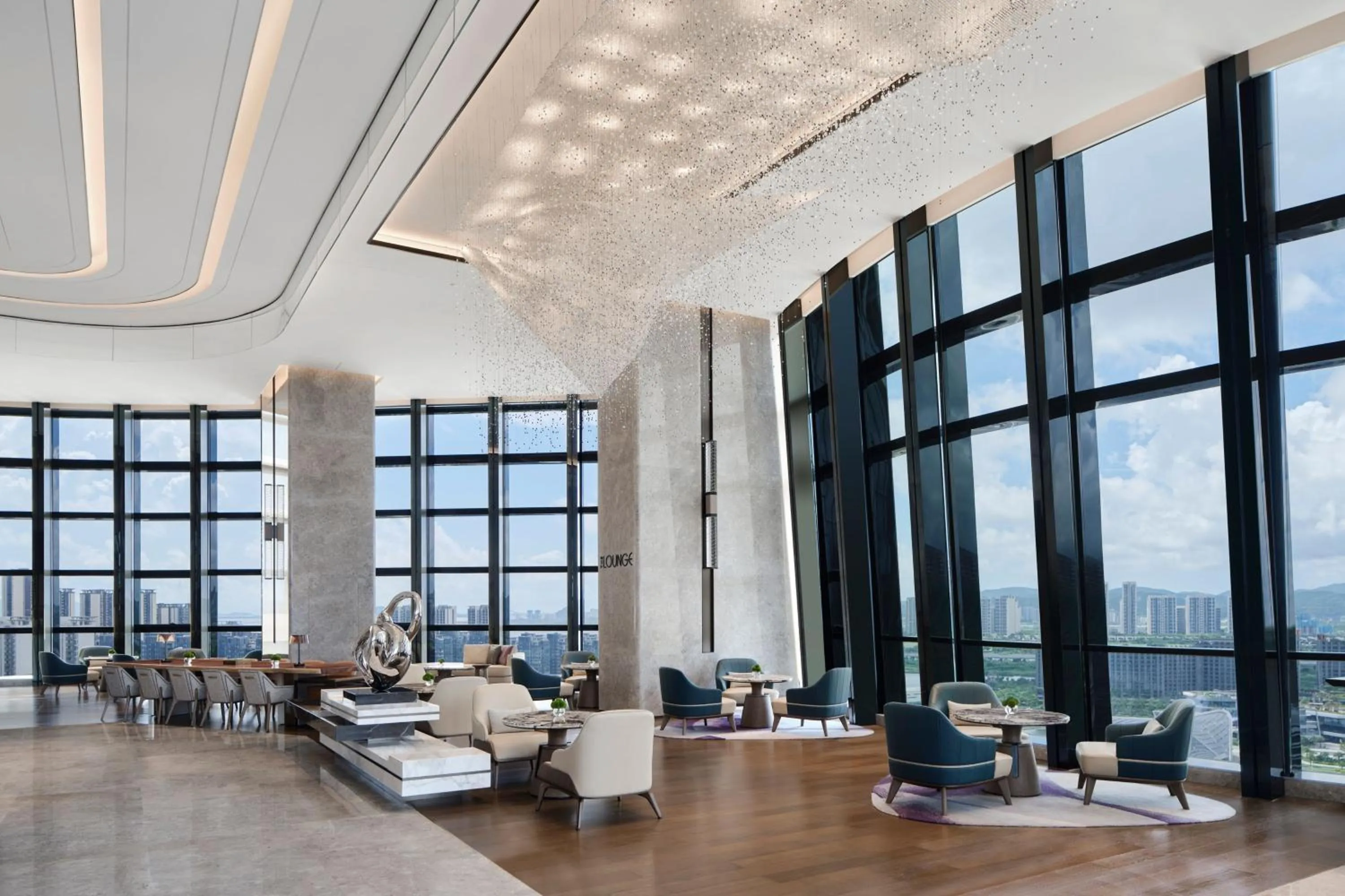 Lobby or reception in Zhuhai Marriott Hotel Jinwan