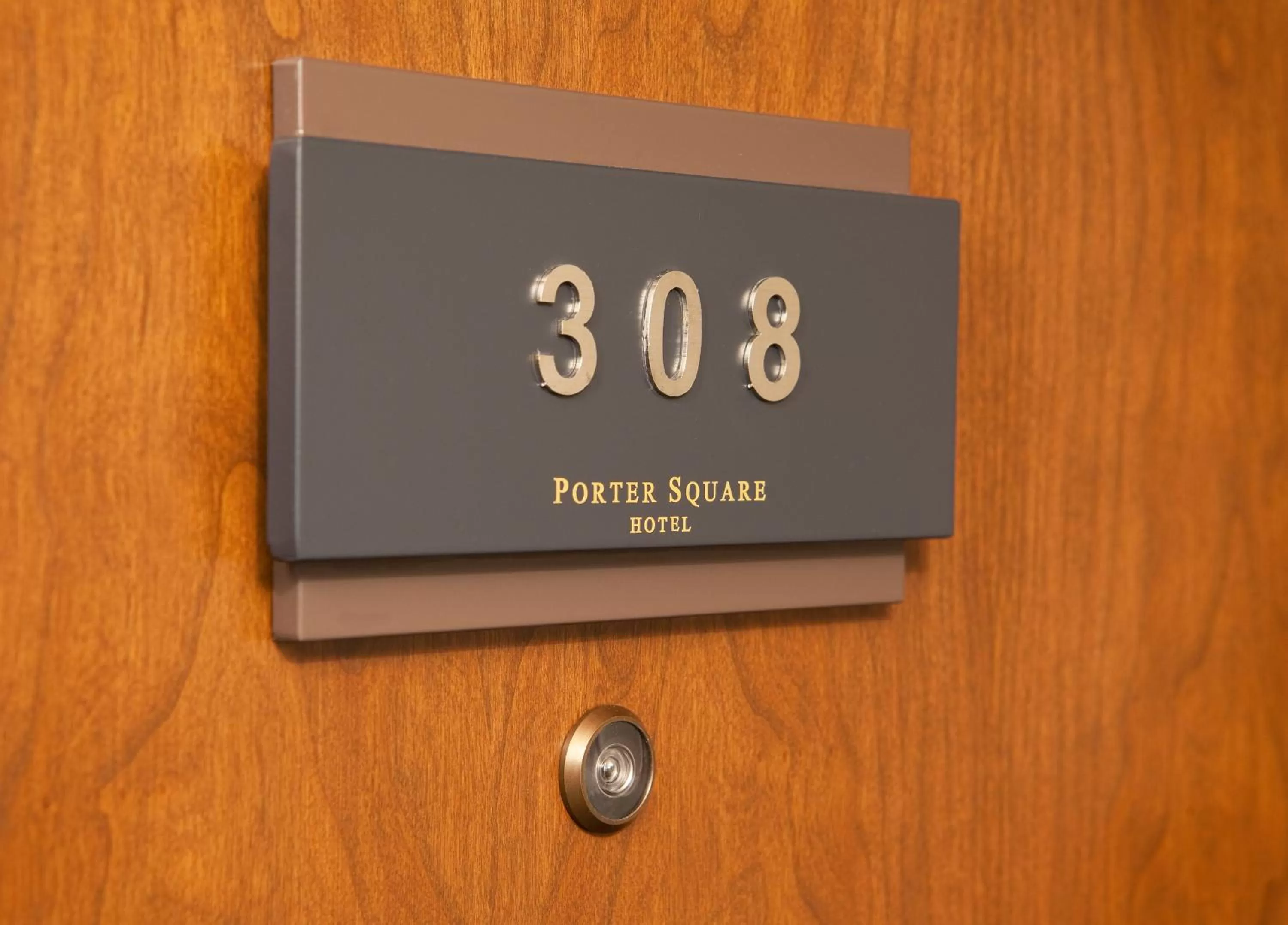 Decorative detail in Porter Square Hotel