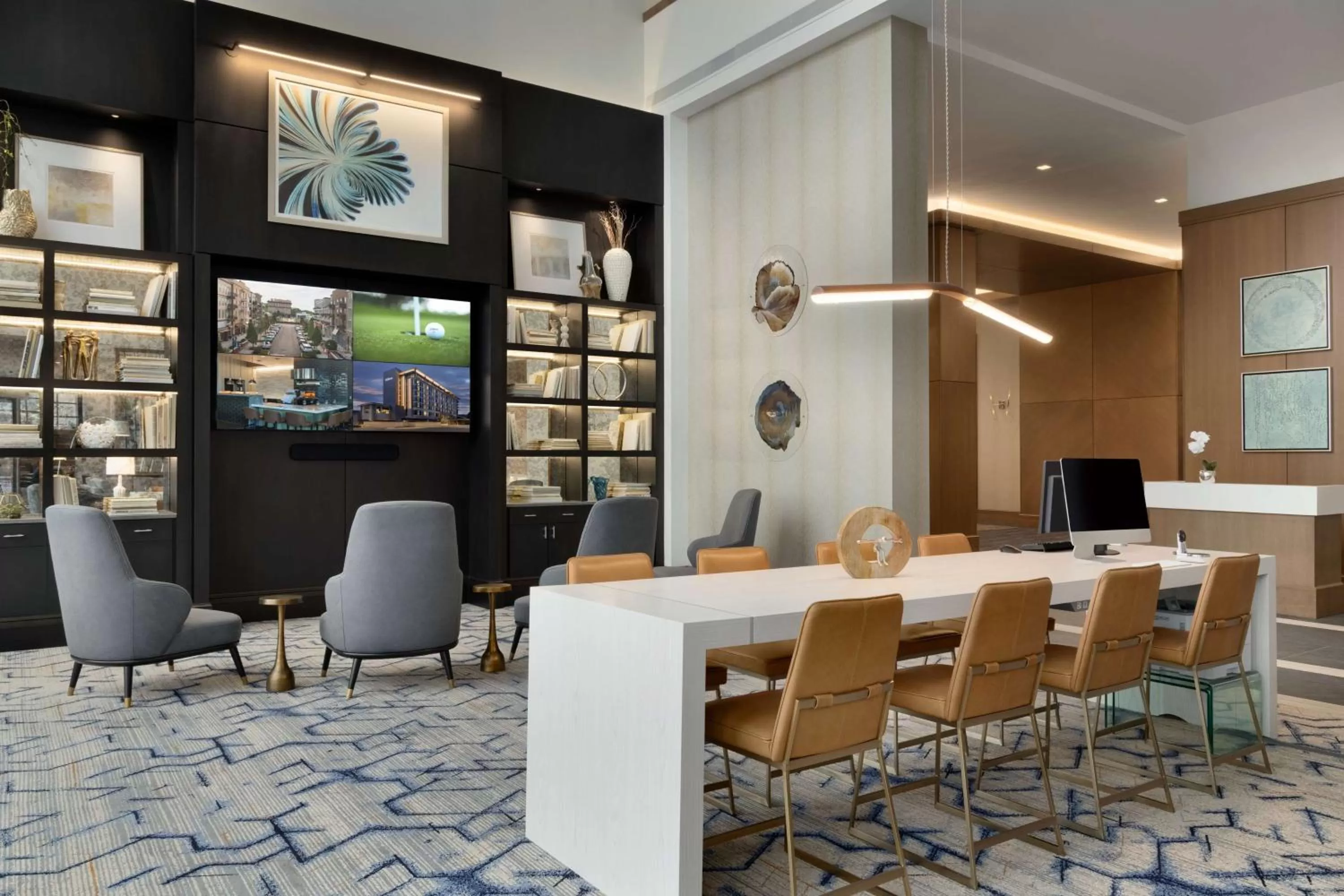 Lobby or reception in Hilton Alpharetta Atlanta