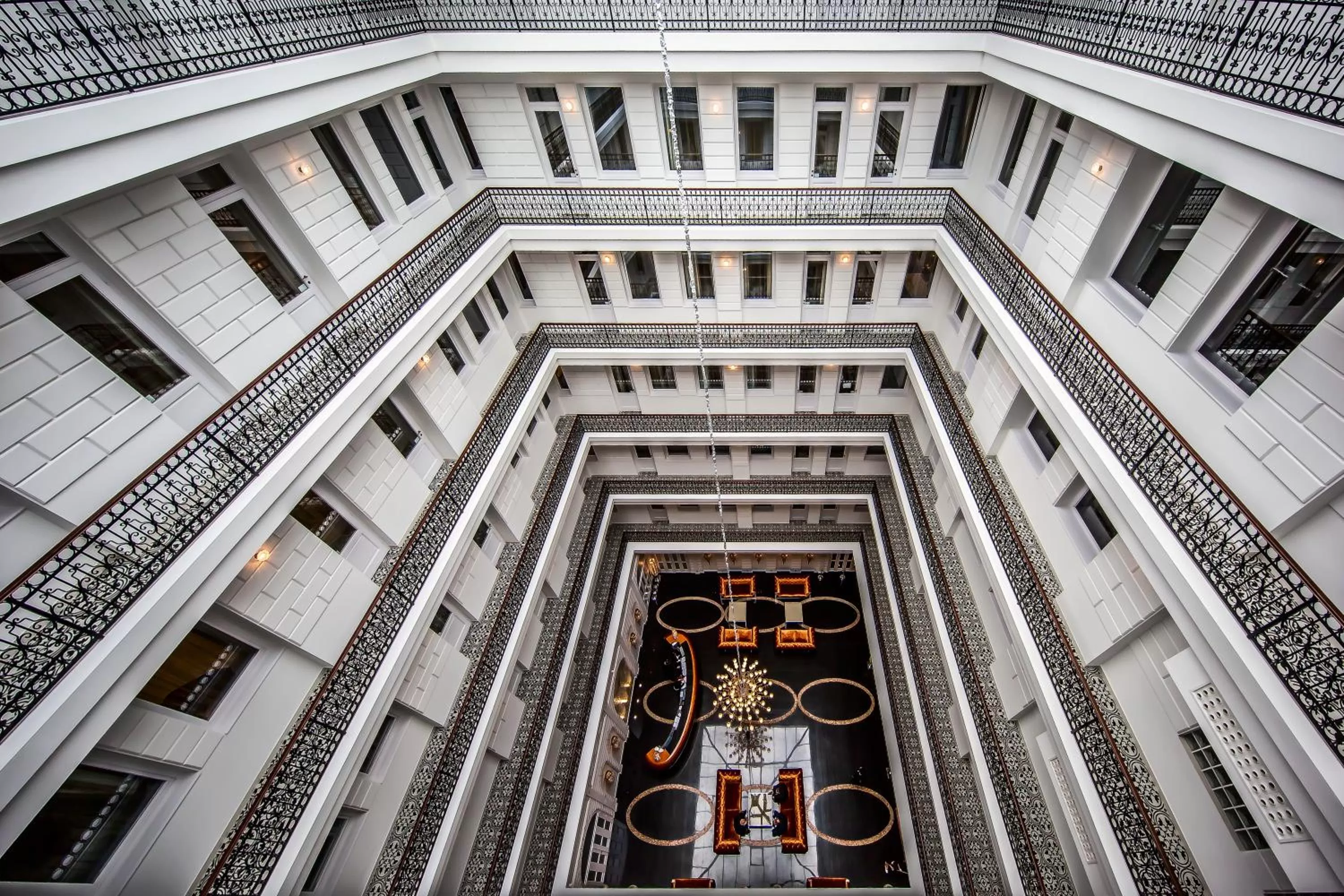 Lobby or reception in Prestige Hotel Budapest