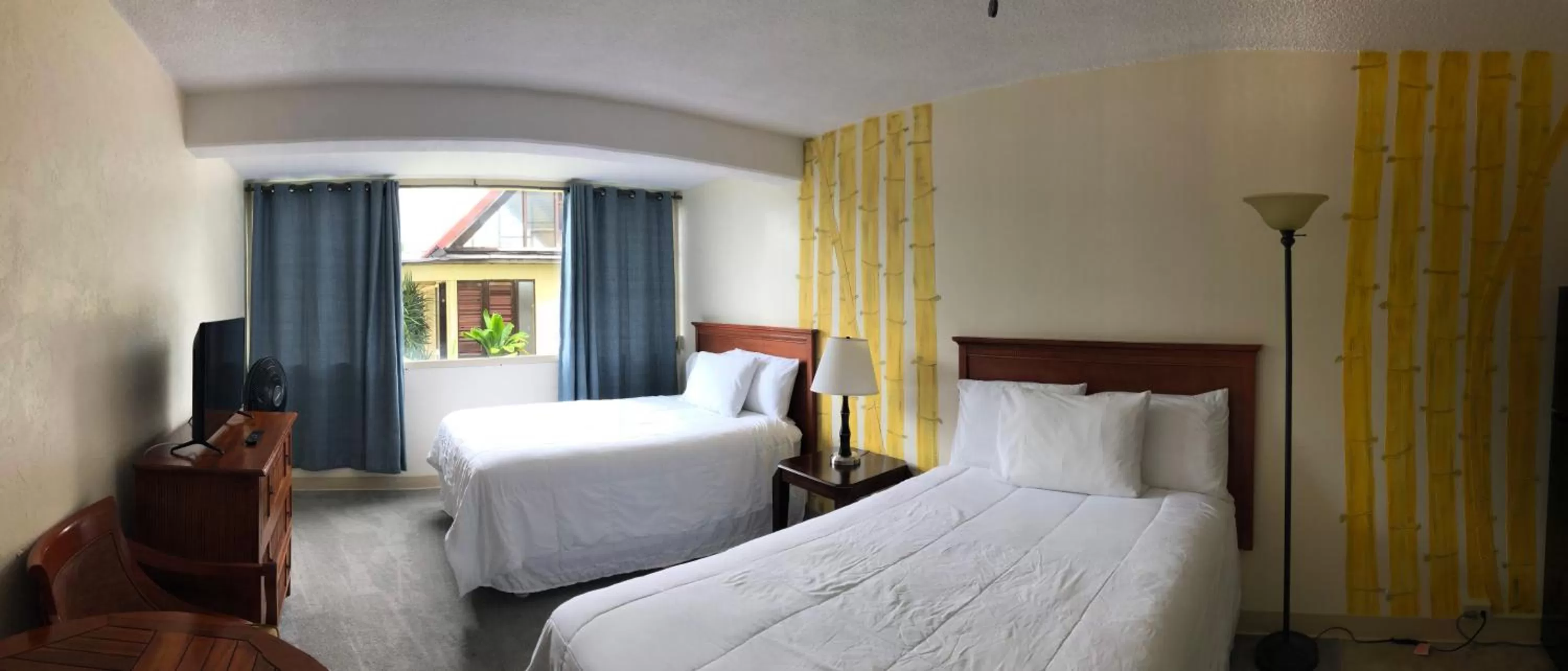 Photo of the whole room, Bed in Hilo Reeds Bay Hotel
