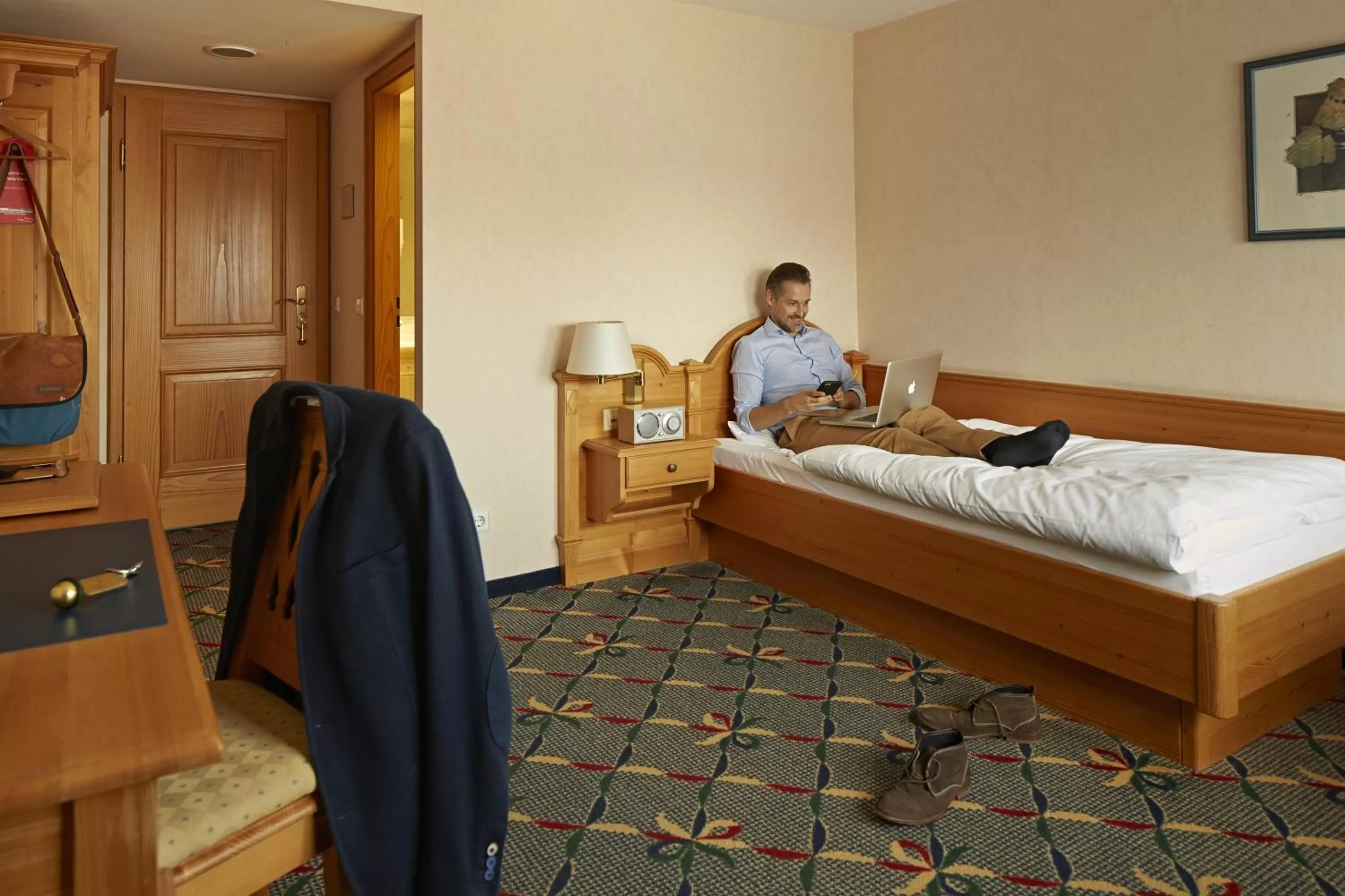 Photo of the whole room, Bed in Landgasthof Hotel Hirsch