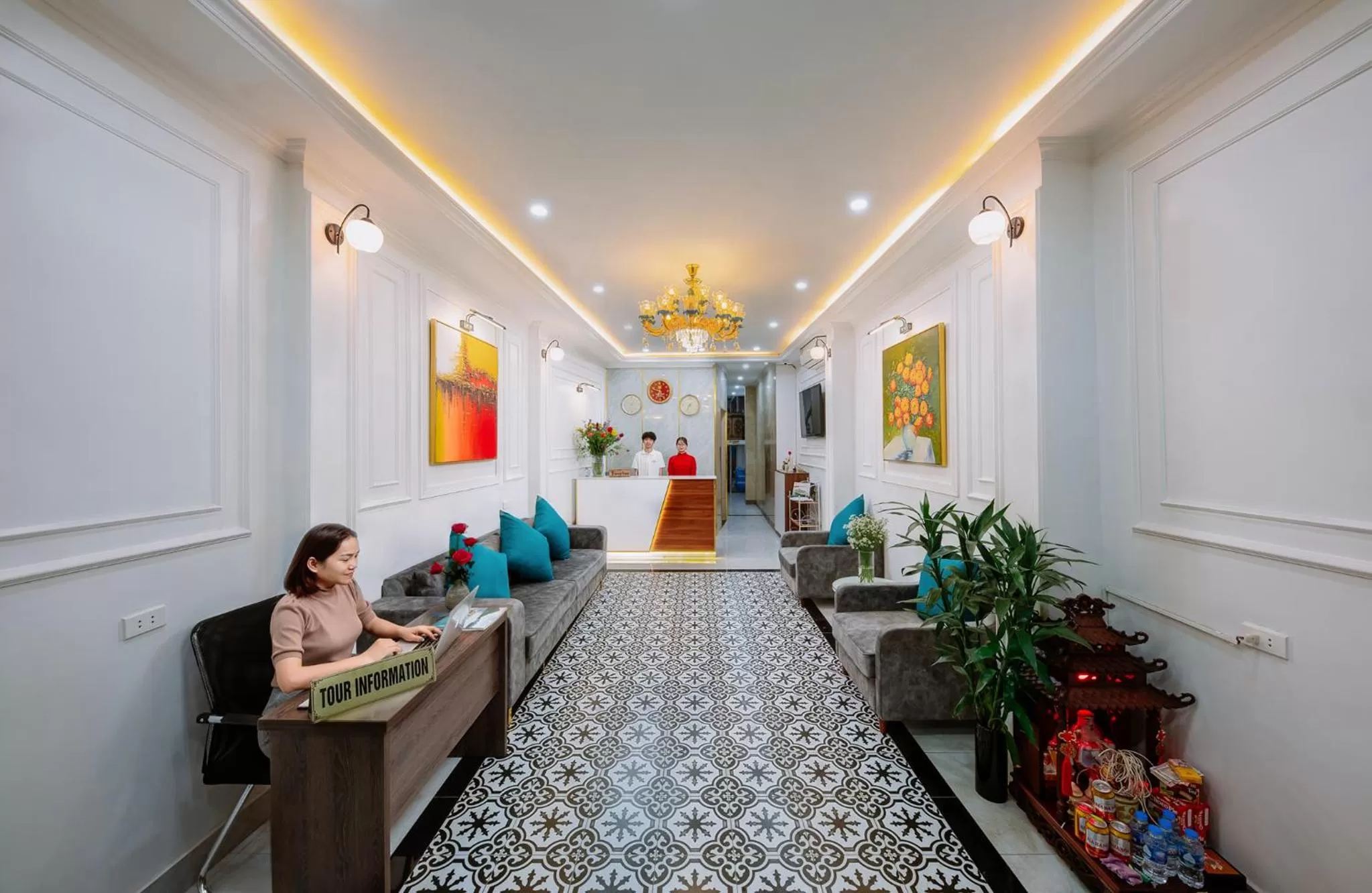 Lobby or reception in Hanoi Sisters Boutique Hotel & Spa & Travel