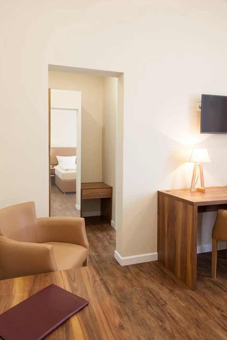 Bed in Hotel Engelbert